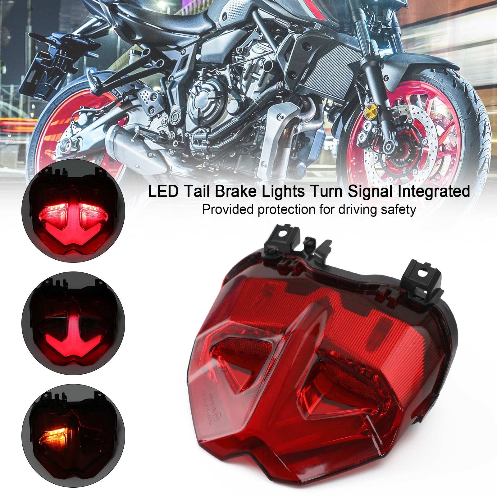 Tail Brake Lights Turn Signal Integrated For YAMAHA MT-09 MT10 SP 2021-2023 Generic