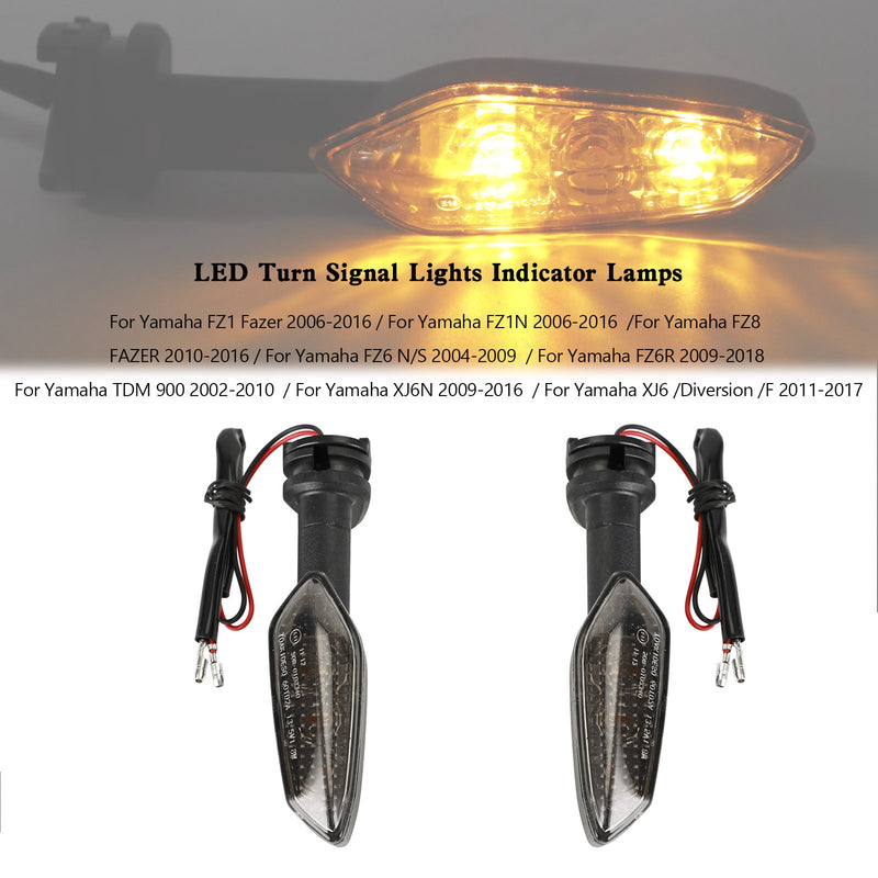 LED Turn Signal Lights Indicator Lamps For Yamaha FZ1 N FZ8 FZ6 FZ-6R TDM900 XJ6