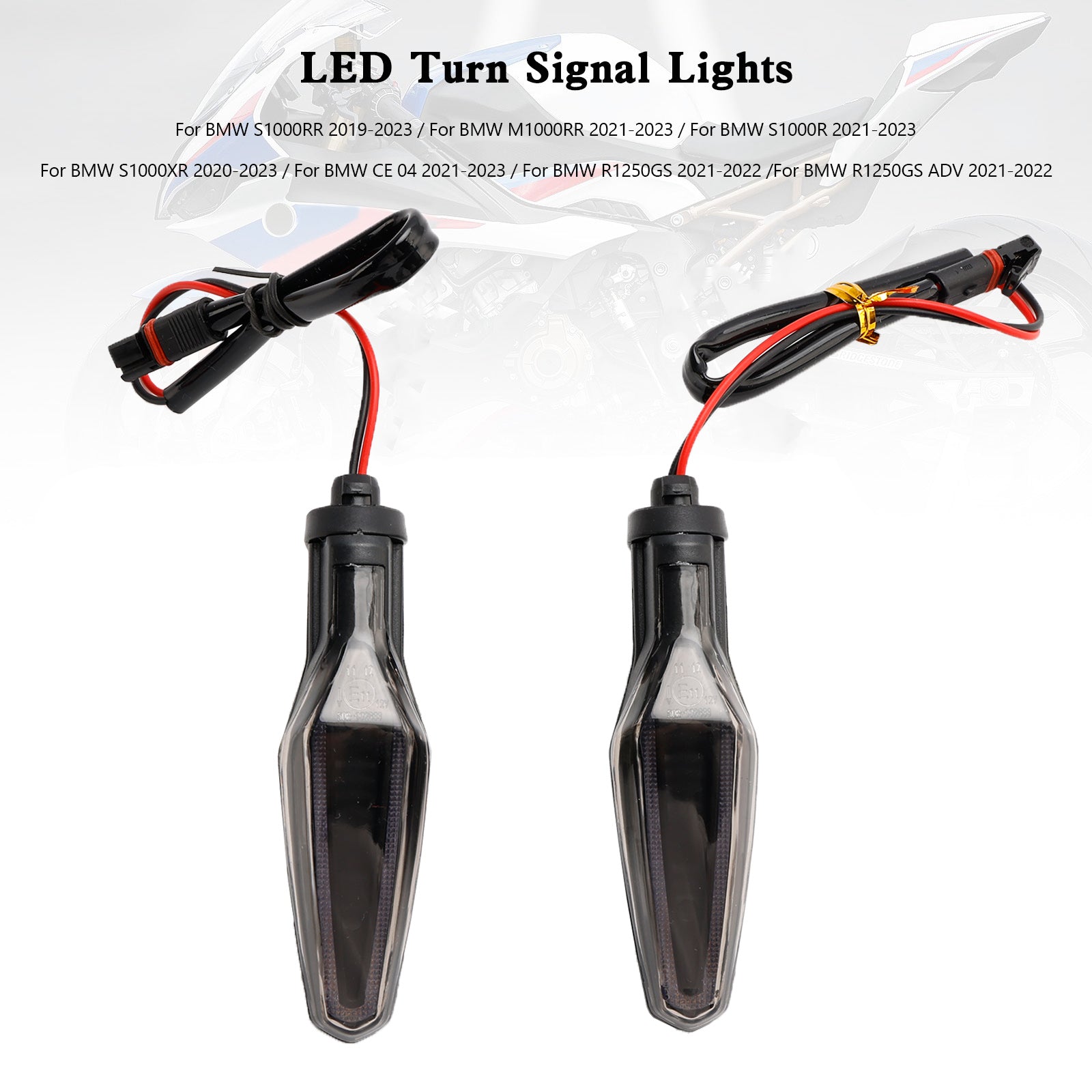 أضواء إشارة الانعطاف LED لسيارات BMW S1000XR S1000R R1250GS ADV CE 04 2020-2023