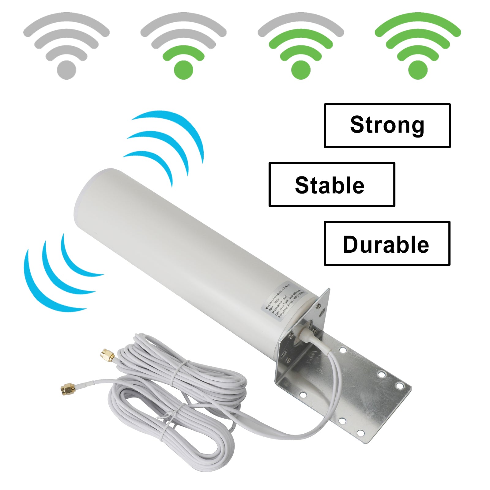 28DBi High Gain External 3G 4G LTE SMA Antenna for MOFI 4500 Cellular LTE Router