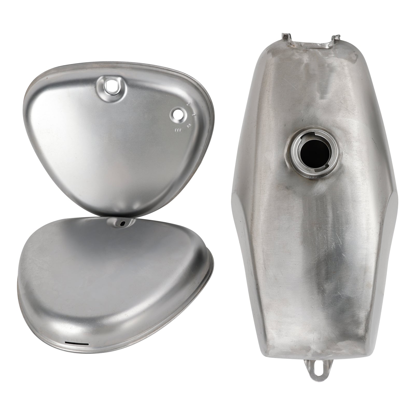 Simson S50 S51 S70 Unpainted Fuel Gas Tank and Tank Side Cover set