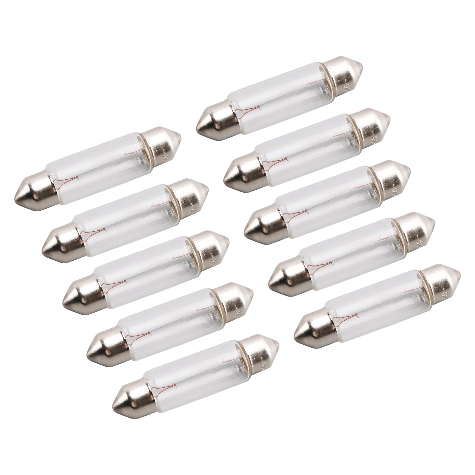 10PCS Car Light Tubular Lamp bulb C5W SV8.5 43MM 6413 12V 5W For OSRAM