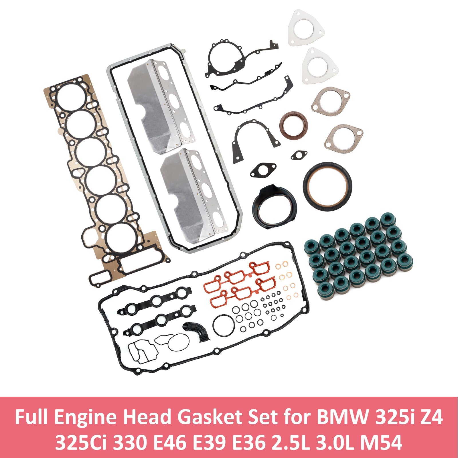 2001-2005For BMW 325I (E46) 2.5L L6 Dohc M54 B25 Full Engine Head Gasket Set 11127501305