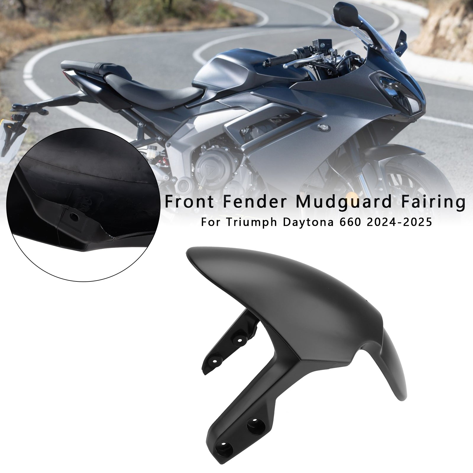 2024-2025 Daytona 660 Front Fender Mudguard Fairing Cowl