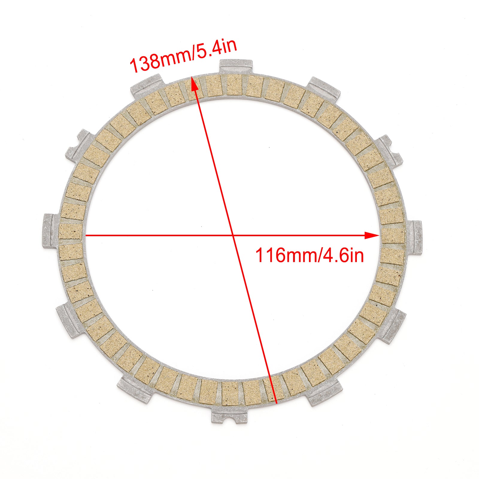 Clutch Friction Plate Kit fit for Kawasaki ZX1000 NINJA H2R 2015-24 21441-24F50