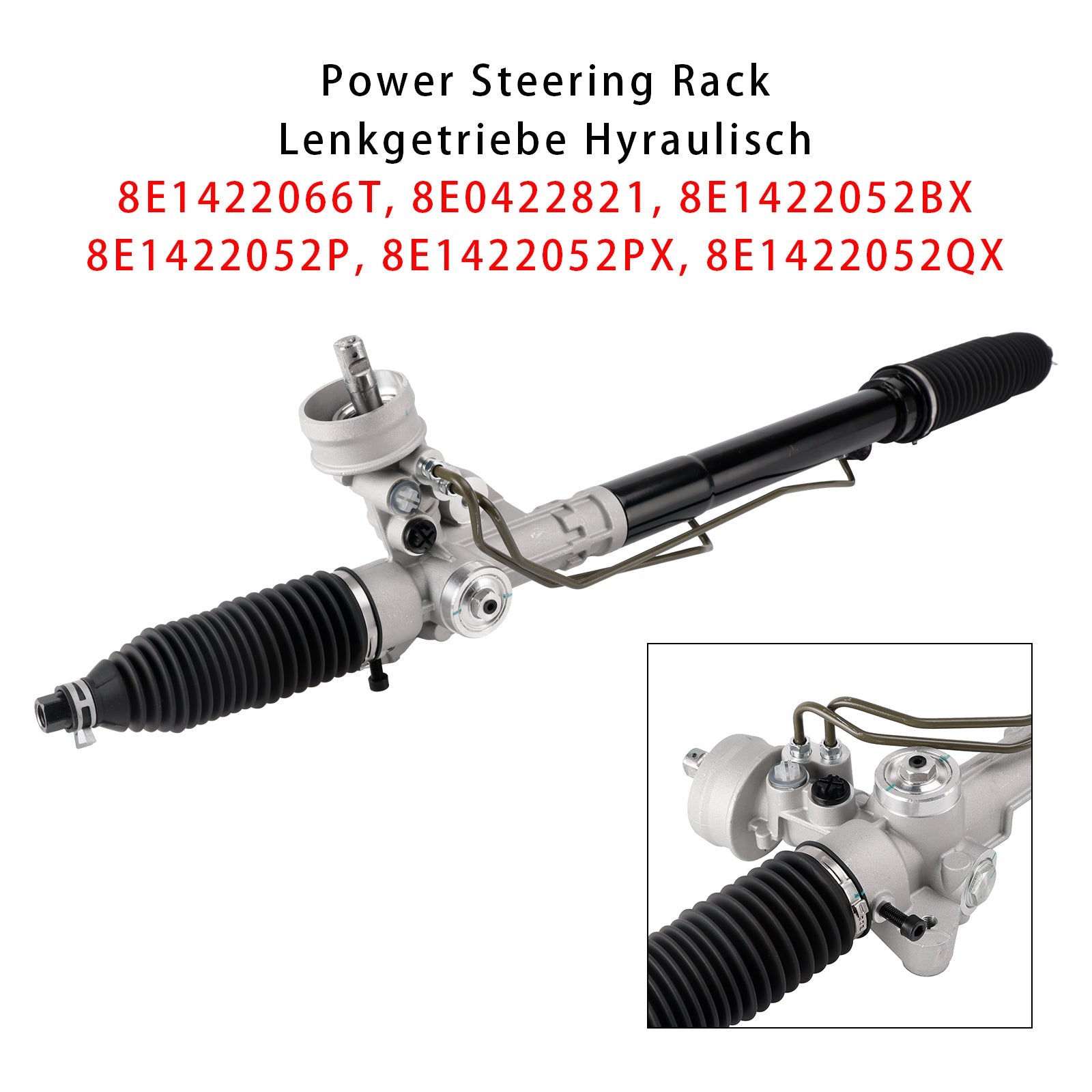 2002/07-2005/12 Audi A4 Cabriolet 8H7 1.8L Power Steering Rack 8E1422066T 8E0422821