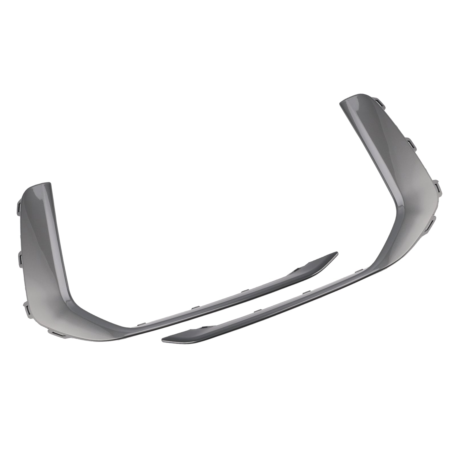 2019-2023 Audi A6 C8 S-Line S6 2PCS Front Fog Light Lamp Trim Gray