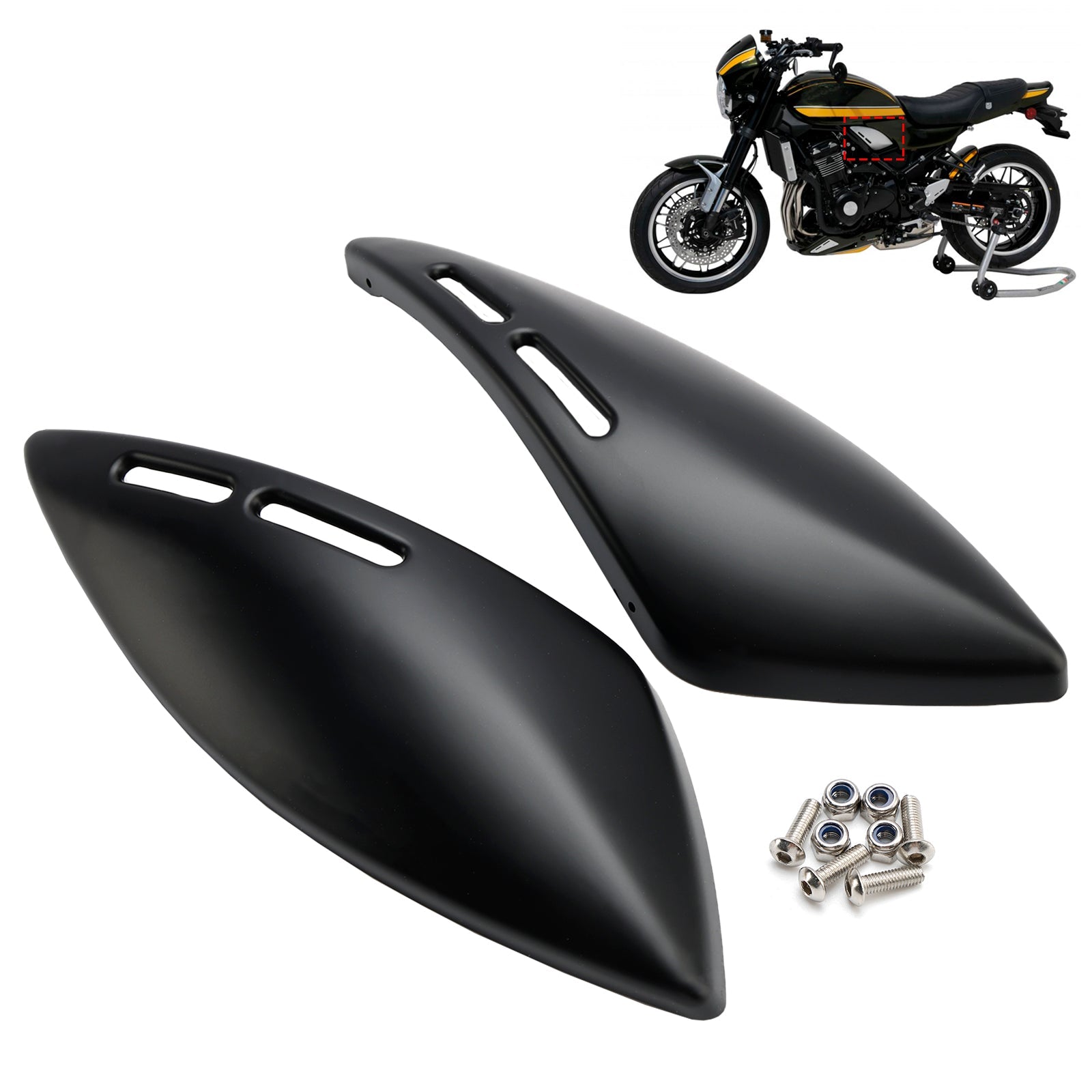 Gas Tank Side Cover Panel Fairing Cowl For Kawasaki Z900RS 2018-2024