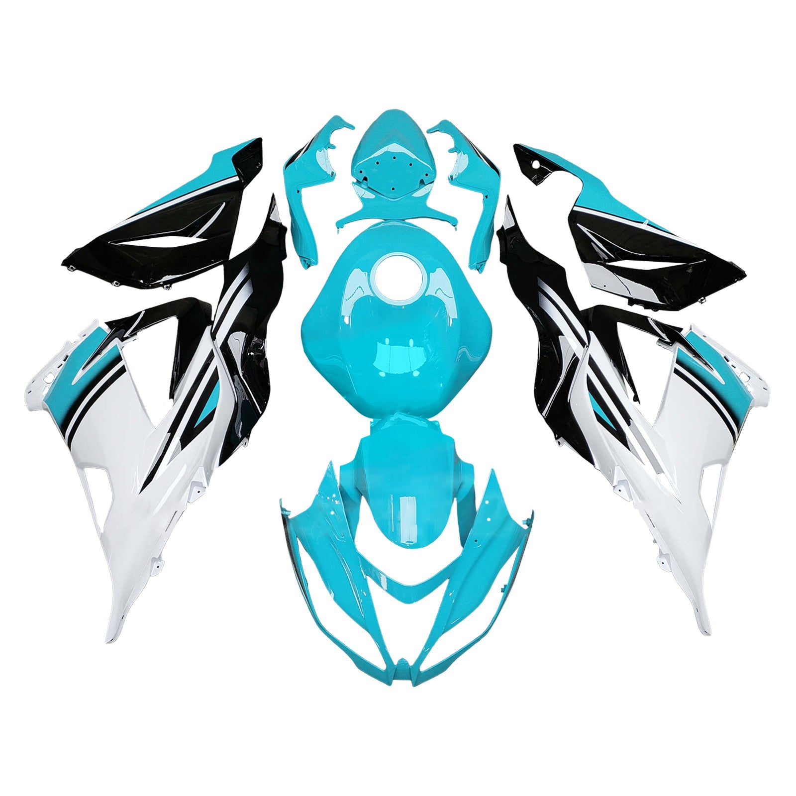 Injection Fairing Kit Bodywork Plastic ABS fit For Kawasaki ZX6R 636 2013-2018