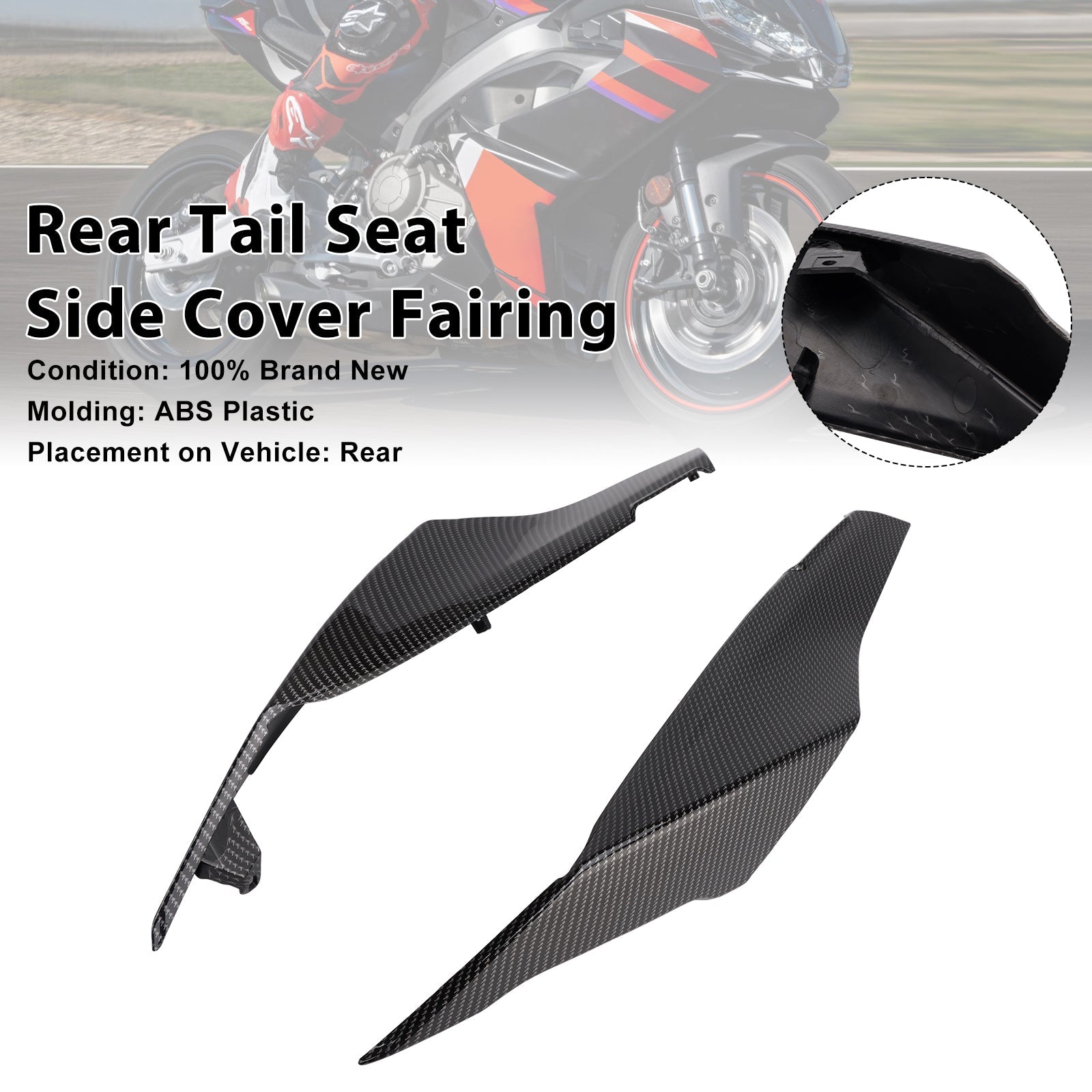 2024-2025 Aprilia RS457 RS 457 Rear Tail Seat Side Cover Fairing