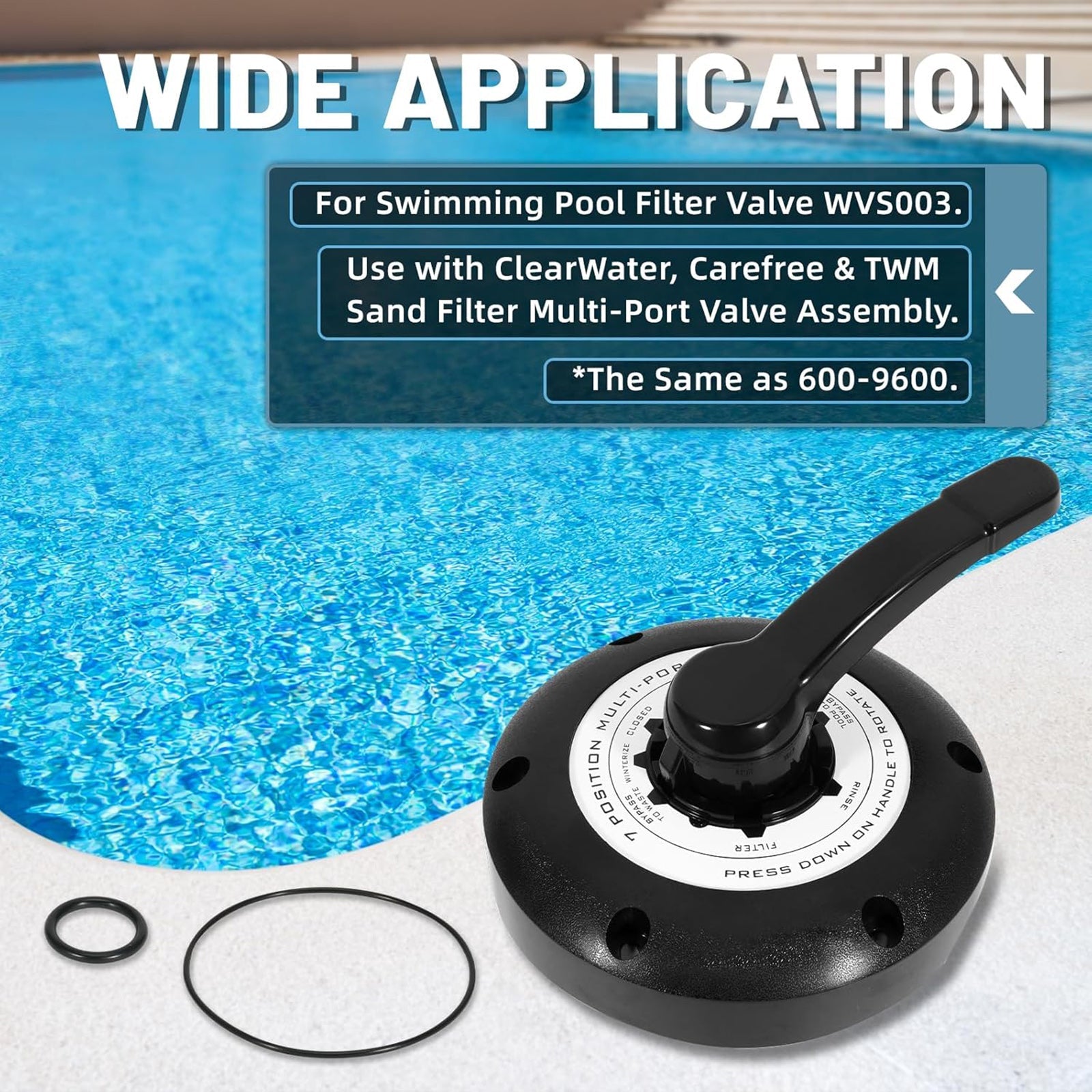 Multi-Port Valve Top 600-9600B For Waterways Sand Filter Valve