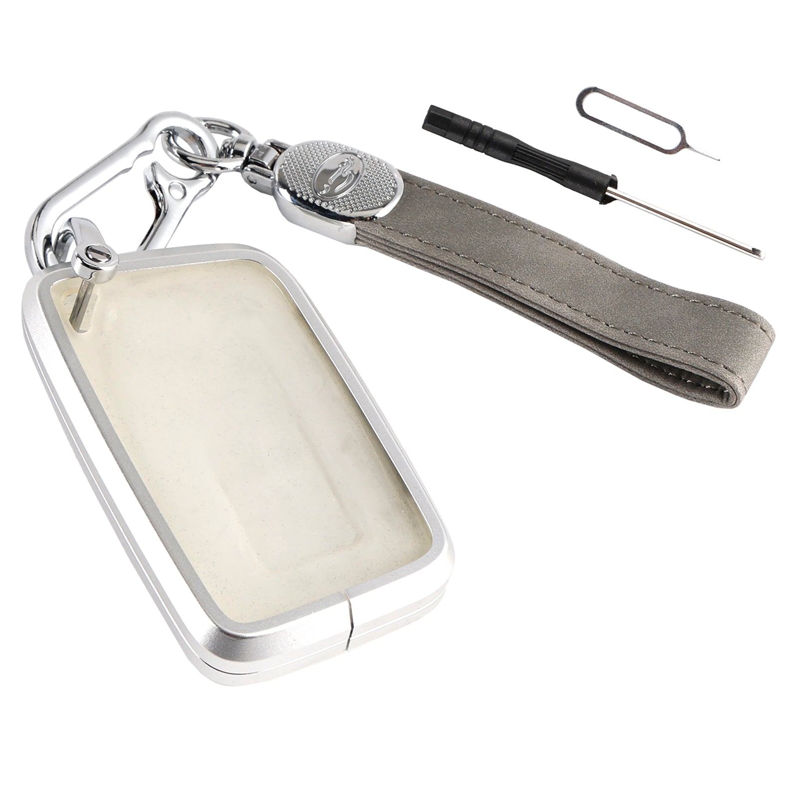 Lexus IS GS ES RX Alloy Aluminum TPU Soft Film Car Key Gray Case Cover