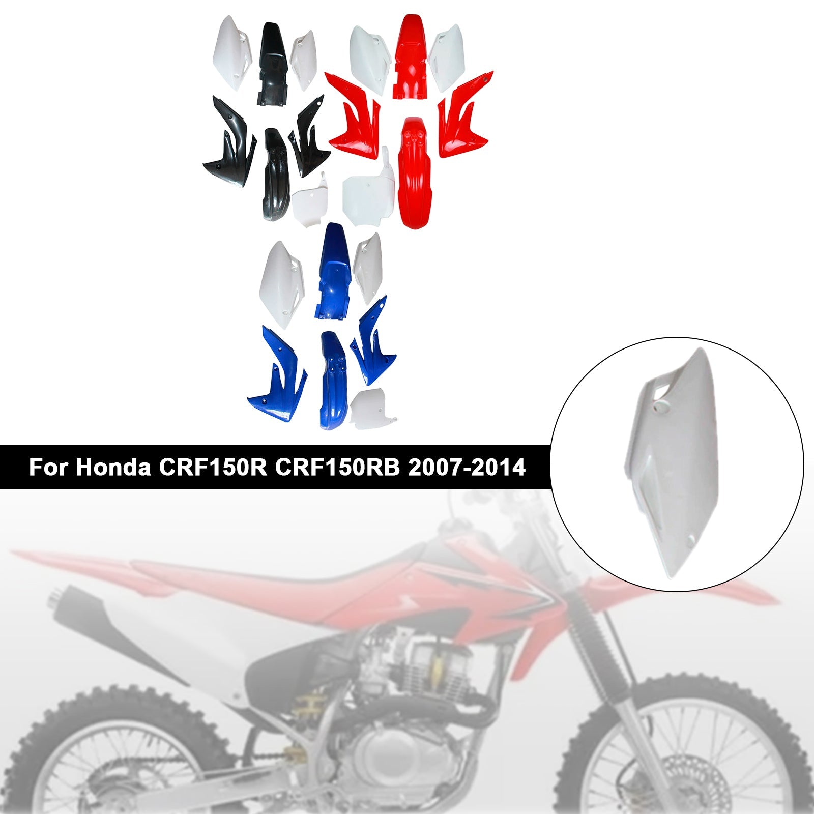2007-2014 Honda CRF150R/RB Body Plastic Kit Fender Fairing