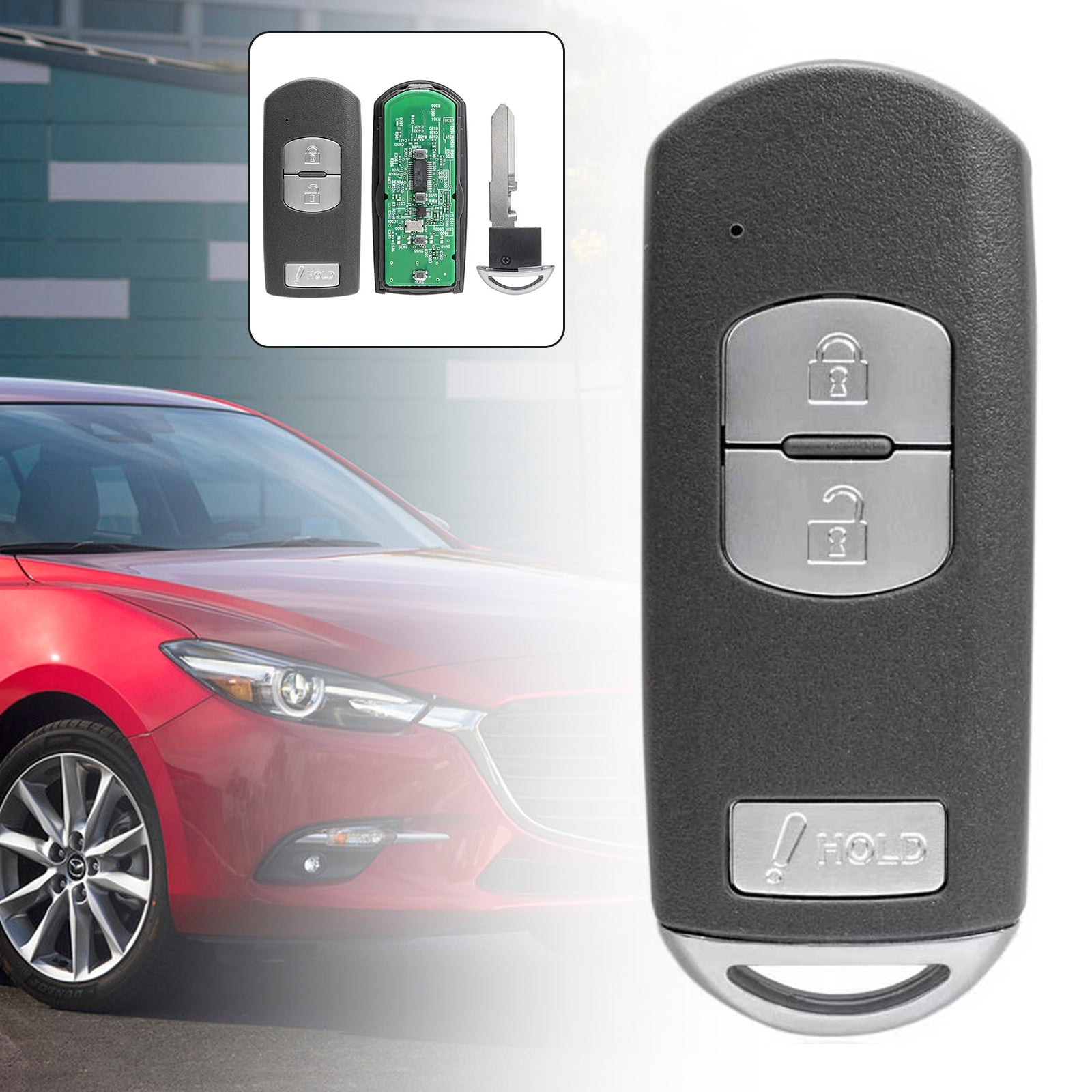 Key Fob Smart Remote WAZSKE13D01 For Mazda CX-5 2015-2018