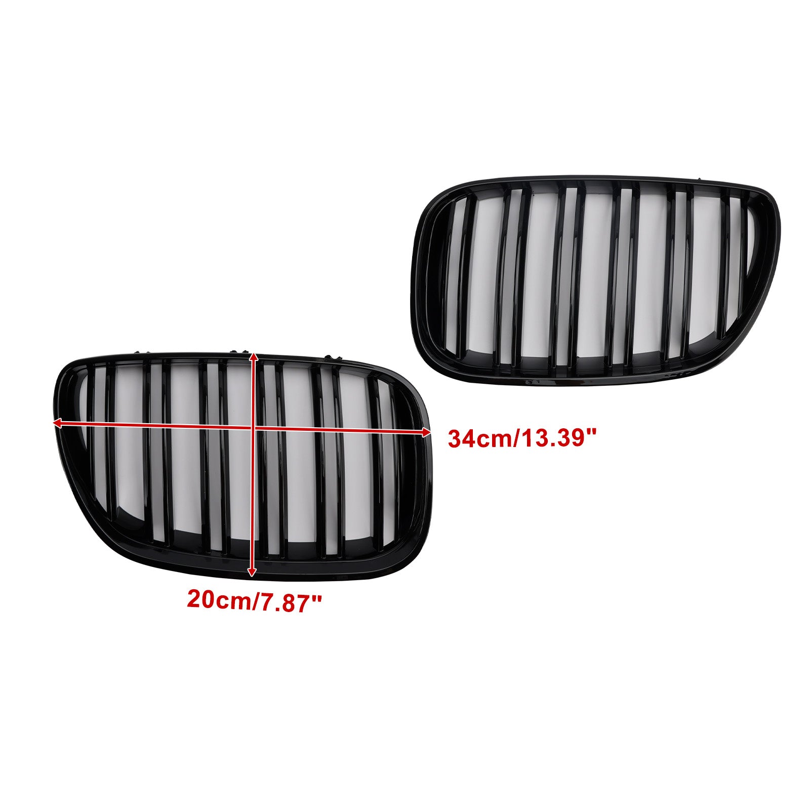 2004-2006 BMW X-Series X5 E53 Gloss Black Front Kidney Grille Grill