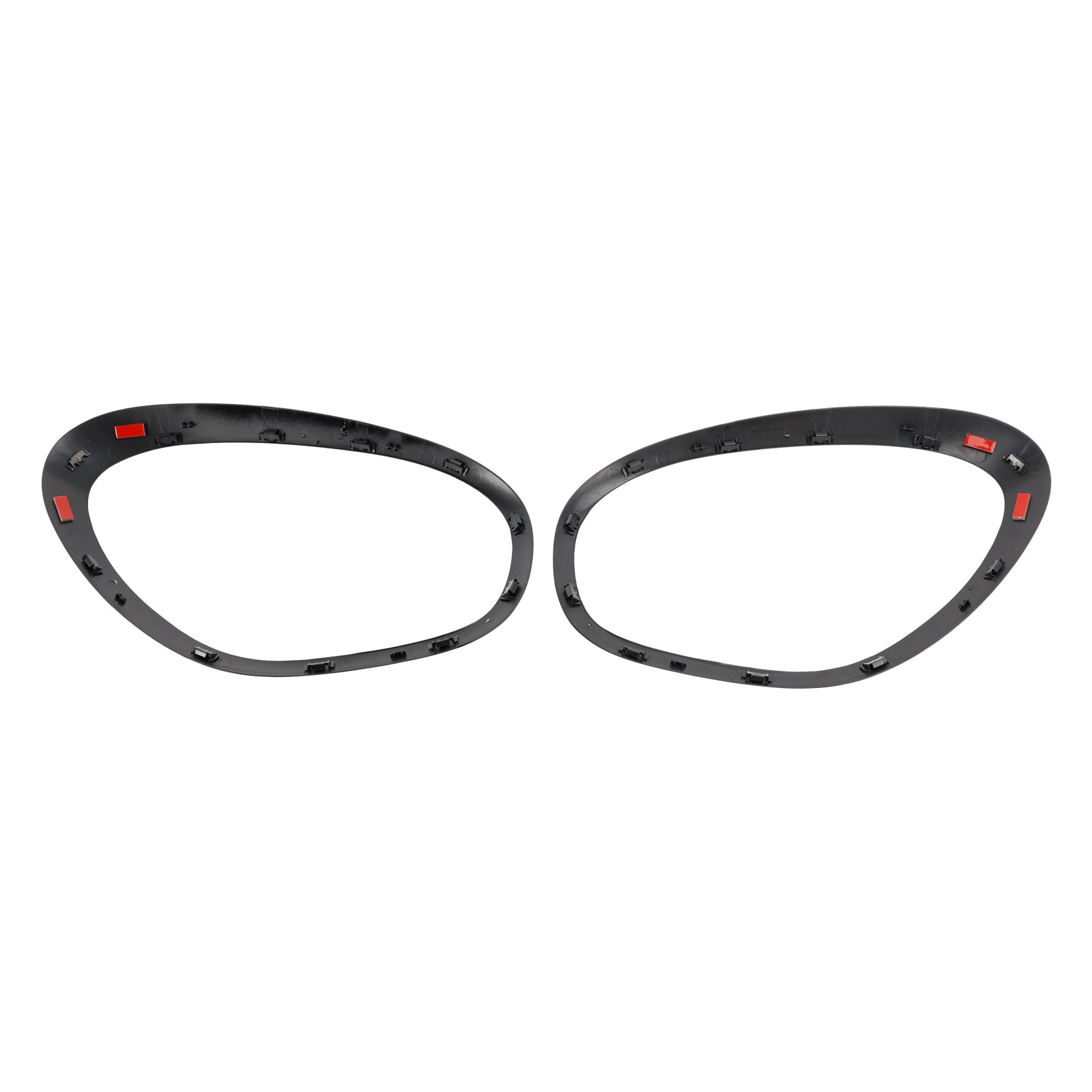 미니 쿠퍼 컨트리맨 R60용 글로스 블랙 헤드라이트 장식 링 2개