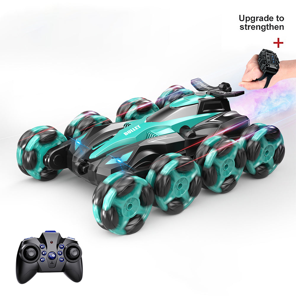 Cool 8 Wheels Hand Controlled rc Stunt Car Toys Gesture Sensing Remote Control Cars ransform Drift Off Road Vehicle for Boys Age 6-14 Year Old