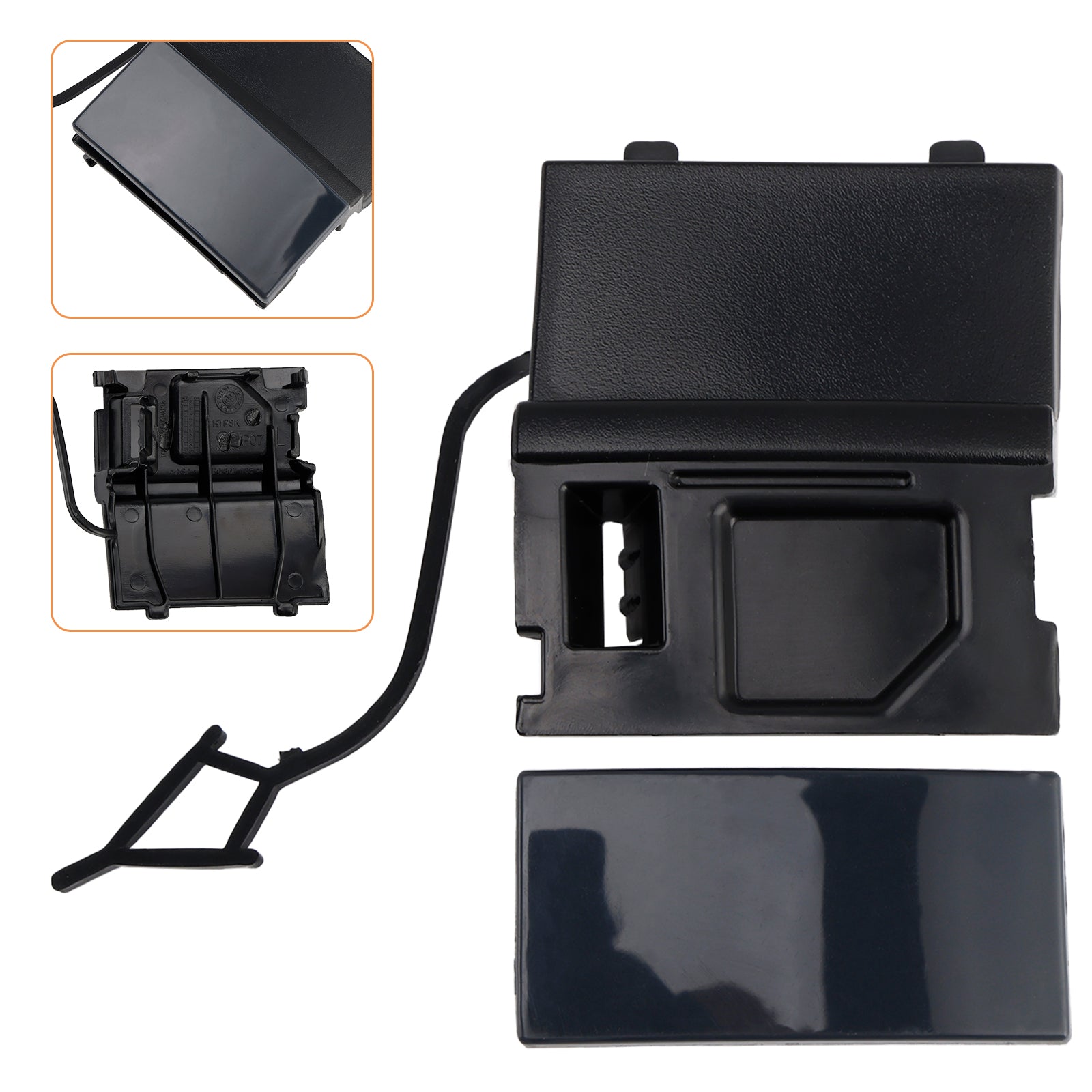 Car Front Left Bumper Tow Hook Eye Cover Cap 7P6807185A For VW Touarge 14-18