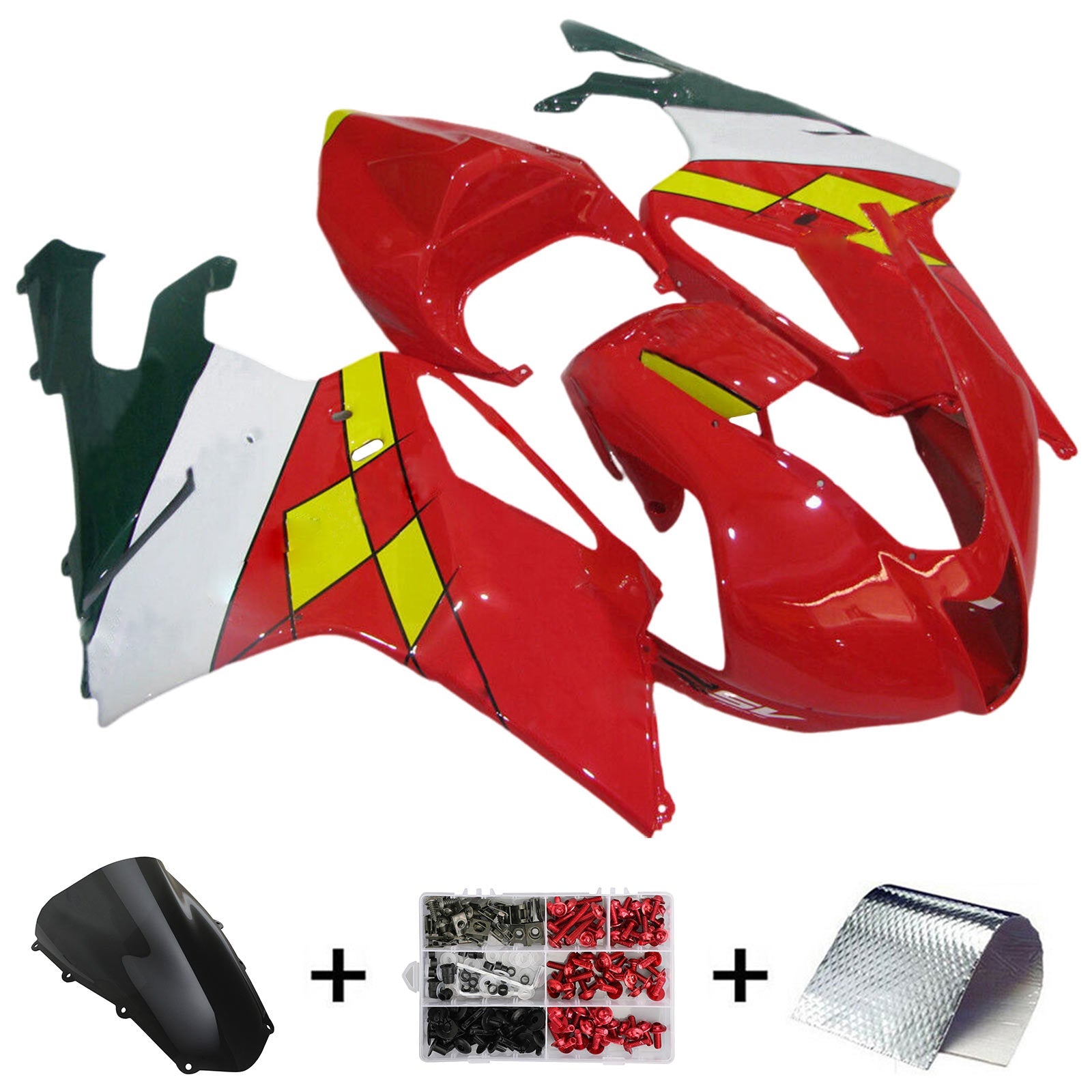 Amotopart Aprilia RSV1000 2003-2006 Fairing Kit Bodywork Plastic