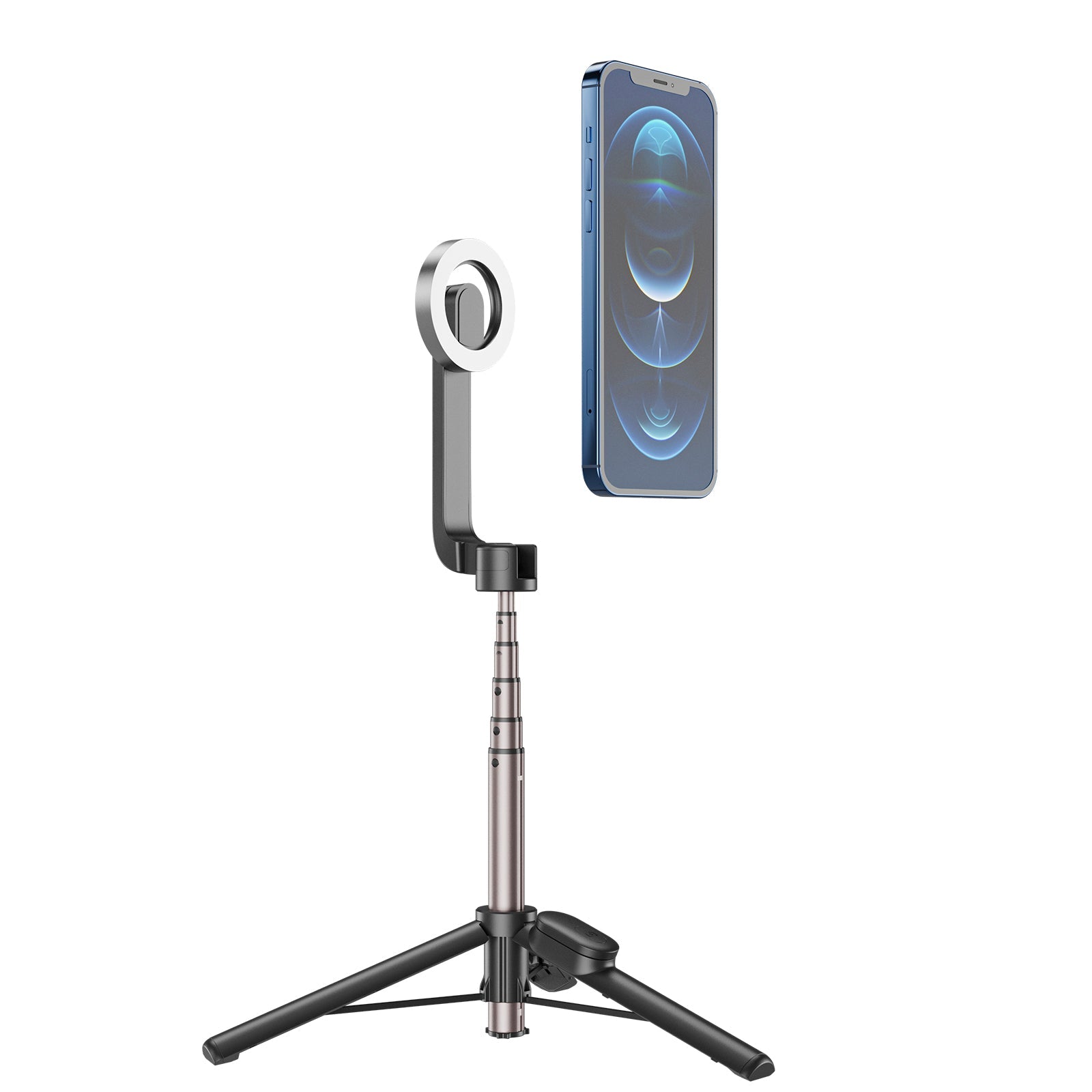 Magnetic Mobile Phone Mini Selfie Stick Magesafe Bluetooth Aluminum Alloy Tripod
