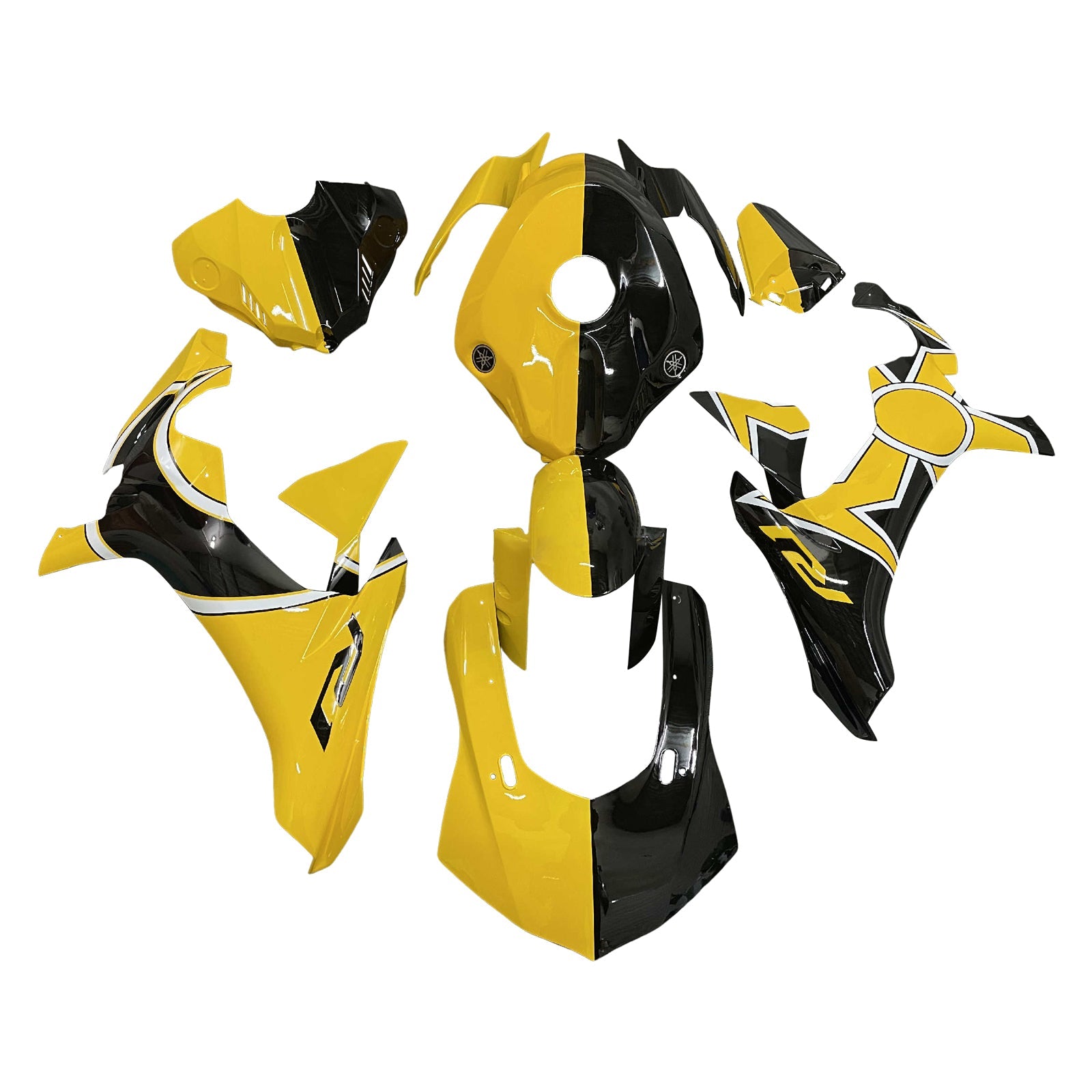 Injection Fairing Kit Bodywork Plastic ABS For Yamaha YZFR1 YZF-R1 2015-2019