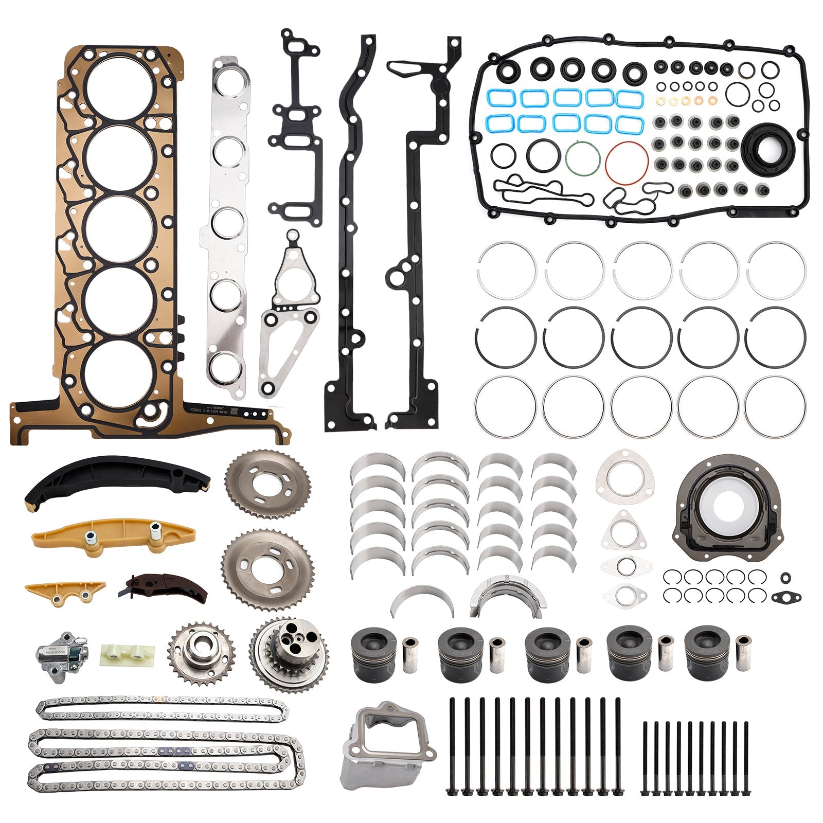 Ford Ranger P5AT with 3.2L 5cyl Turbo Diesel Engines P5AT 3.2L Engine Rebuild Kit With Timing Kit