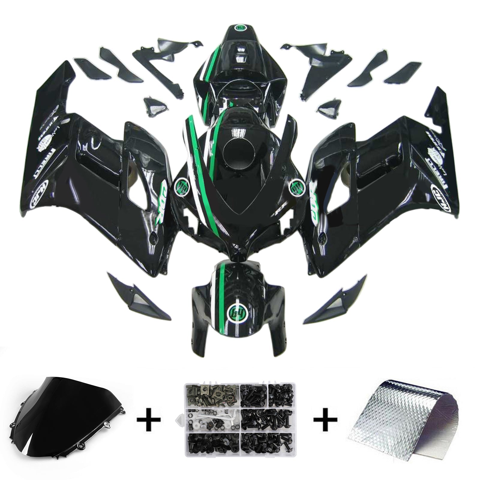 Honda CBR1000RR 2004-2005 Kit Carenado Carrocería Plástico ABS