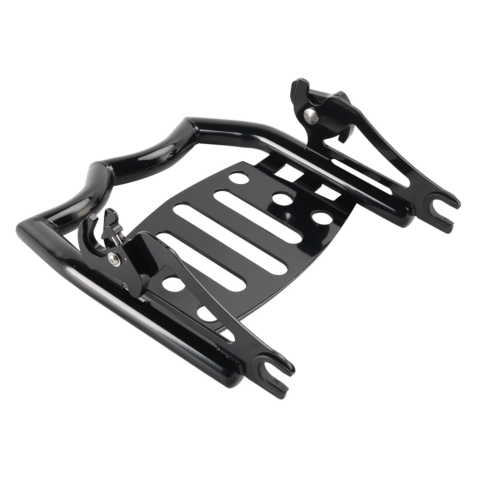 Pluma Fold Rear Rack 2010-2024 Electra Glide Ultra Limited FLHTK Removable Luggage Rack Glo