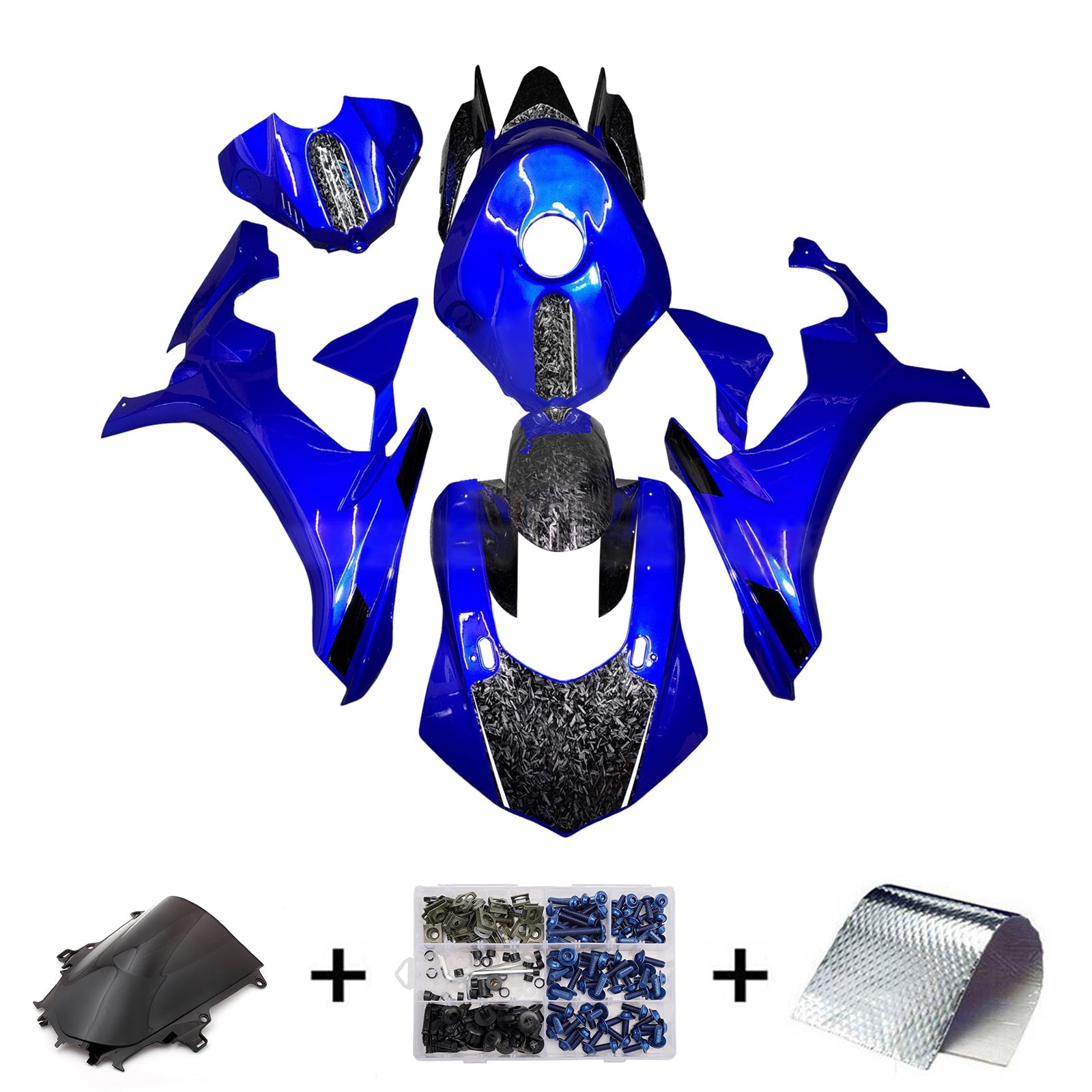 Injection Fairing Kit Bodywork Plastic ABS For Yamaha YZFR1 YZF-R1 2015-2019