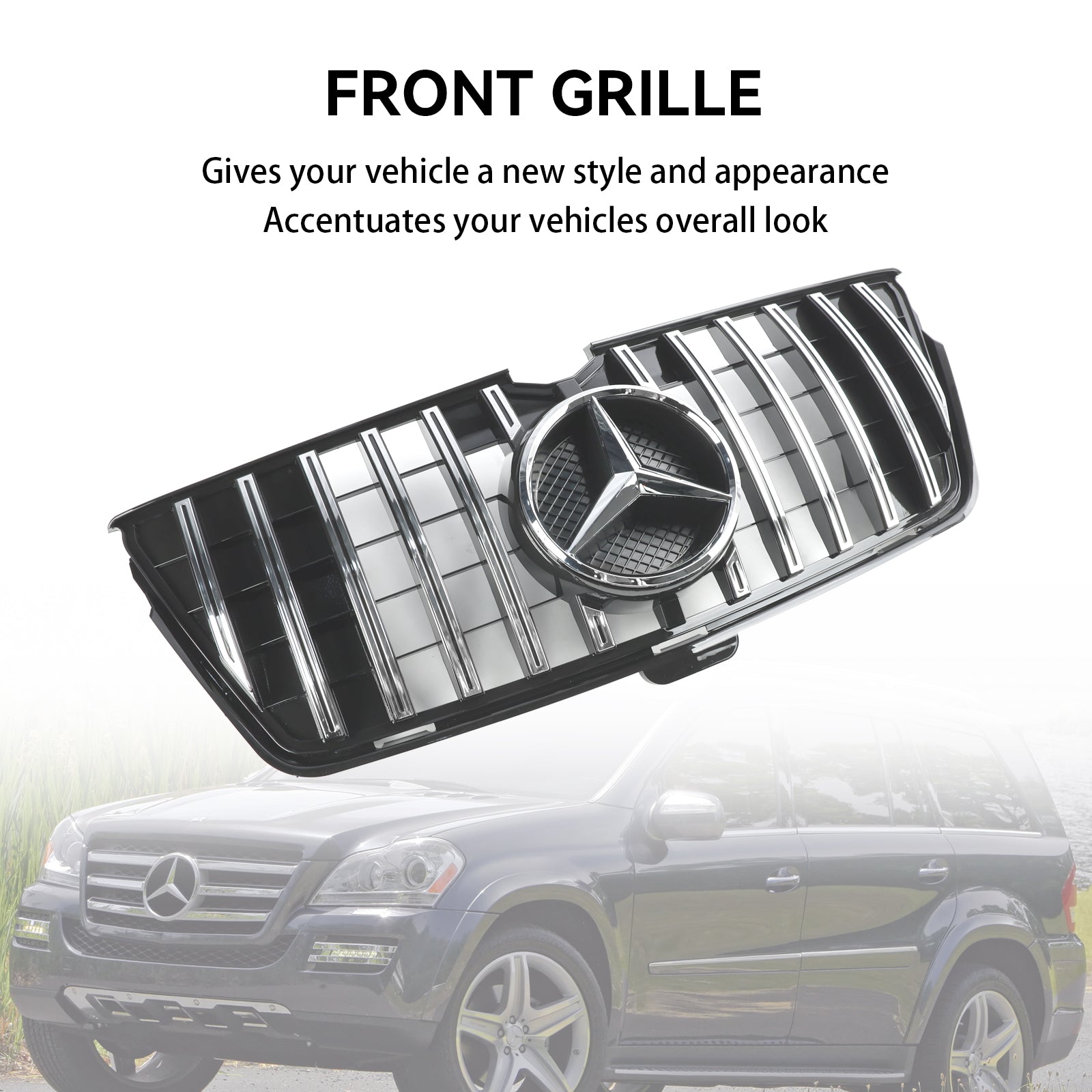 Mercedes-Benz GL-Class X164 GL550 GL63 2010-2012 Front Bumper Grill Grille