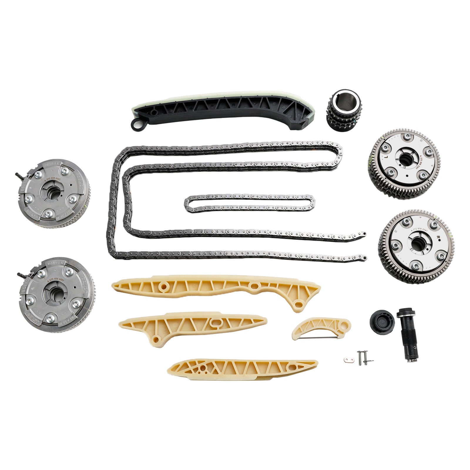 2007-2011 Mercedes CLS550 E550 S550 / 2007-2012 GL450 Timing Chain Kit + 4?? Camshaft Adjusters