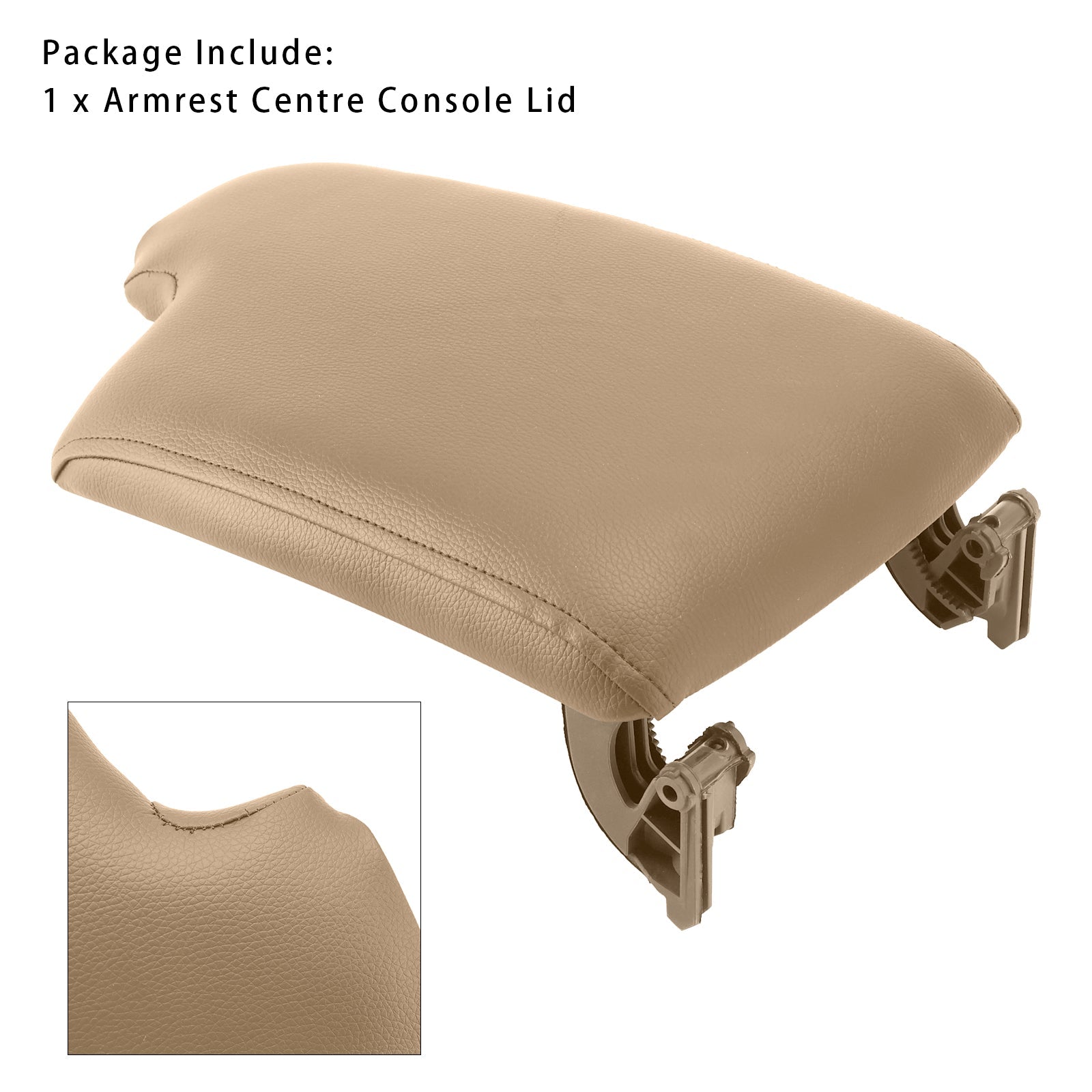 Beige Leather Armrest Centre Console Lid For BMW E90 E91 E92 E93 51169134486