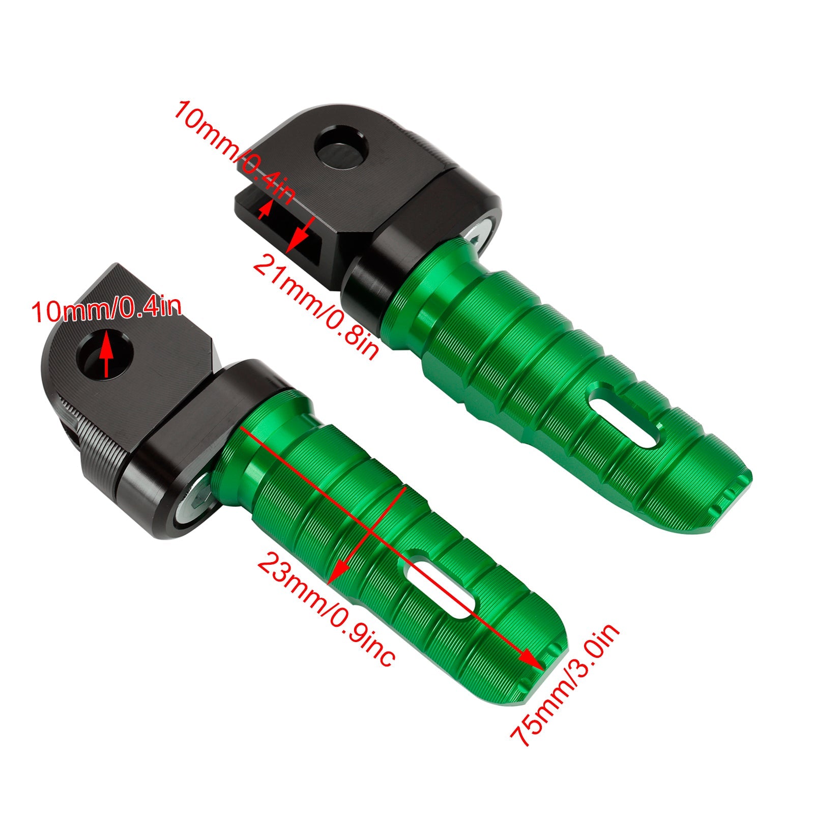 Front Footrests Foot Pegs fit for KAWASAKI ZX-4R ZX-4RR 24-25 NINJA 400 2018-2024