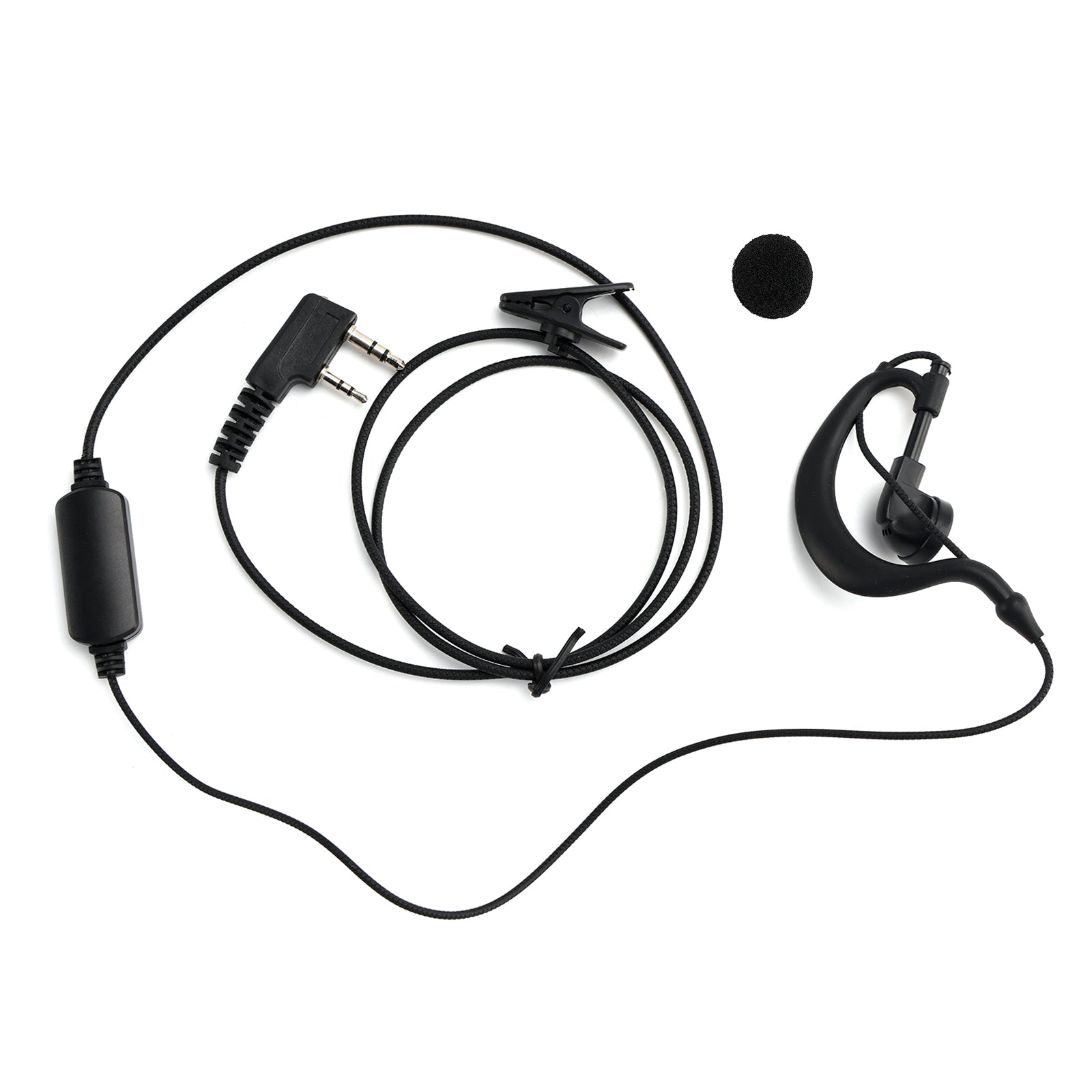 K-031 Pressure Wire Earhook Headset For TK-208 TH-D7 RPU416A KG-UVD1 TG-K4AT