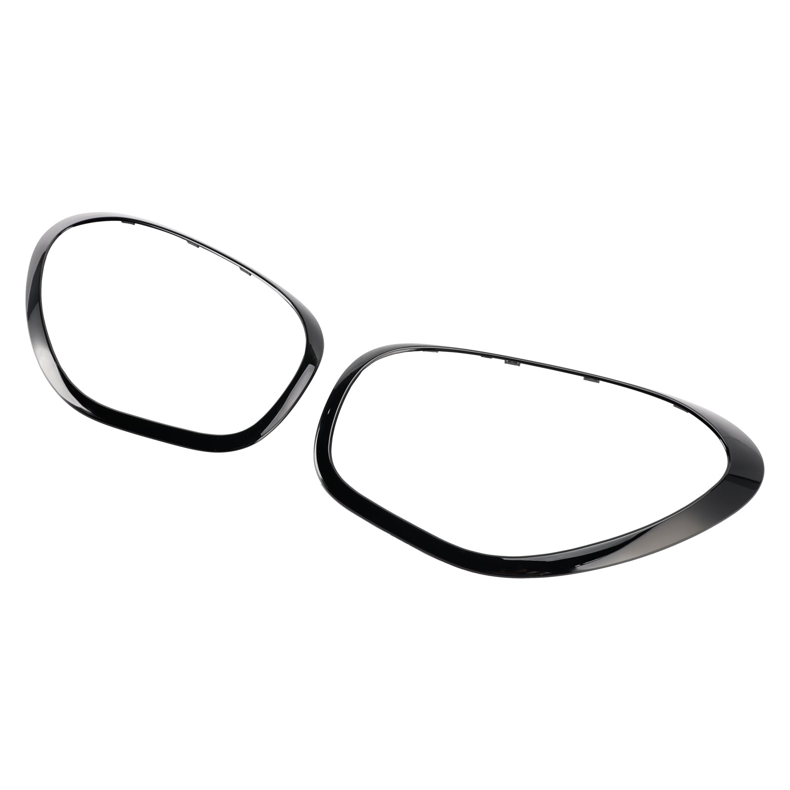 미니 쿠퍼 컨트리맨 R60용 글로스 블랙 헤드라이트 장식 링 2개