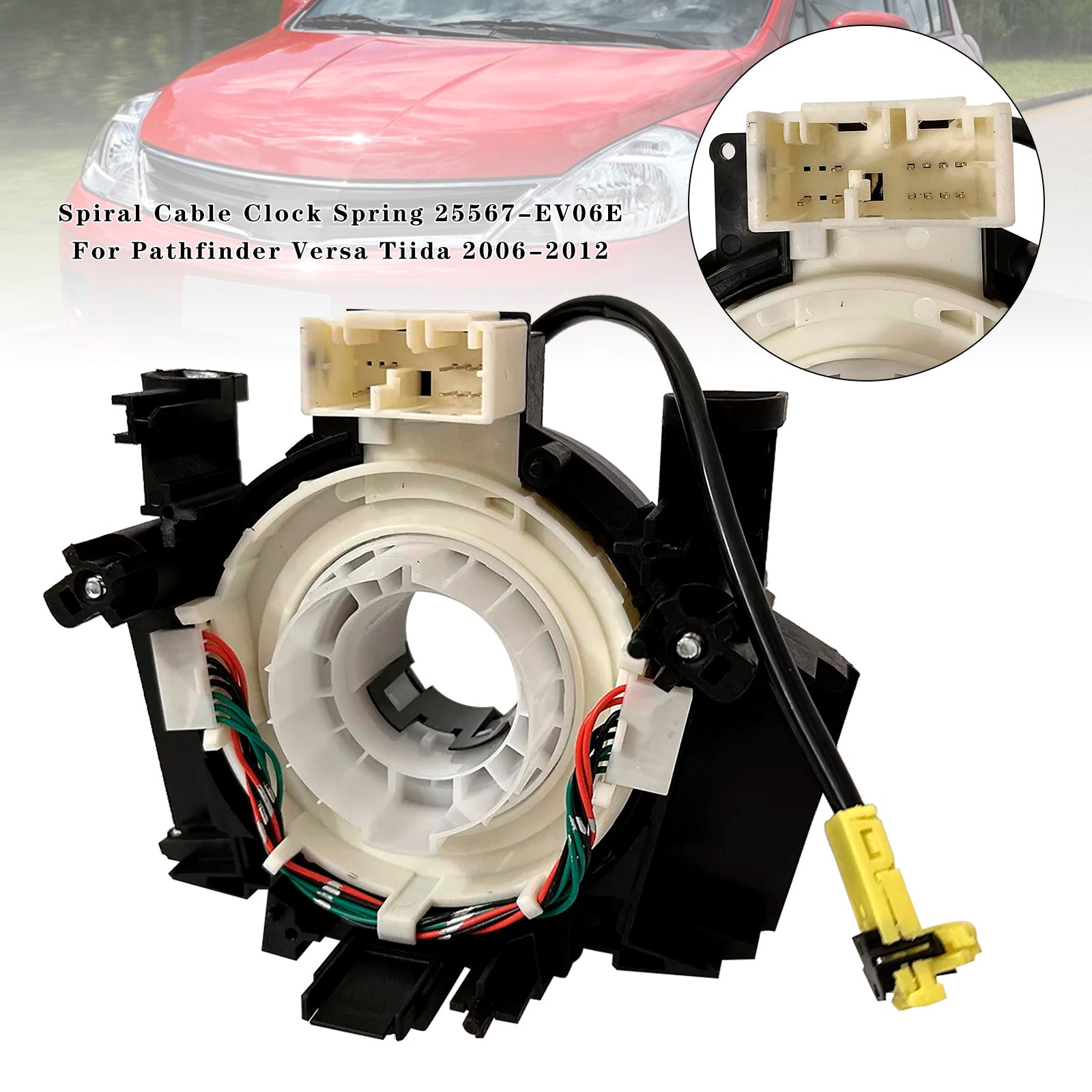 Spiral Cable Clock Spring 25567-EV06E For Pathfinder Versa Tiida 2006-2012