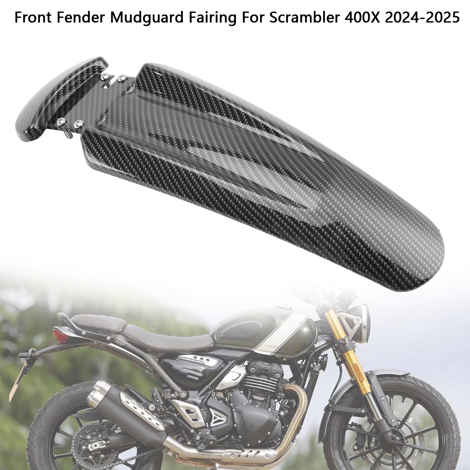 2024-2025 Scrambler 400X Front Fender Mudguard Fairing