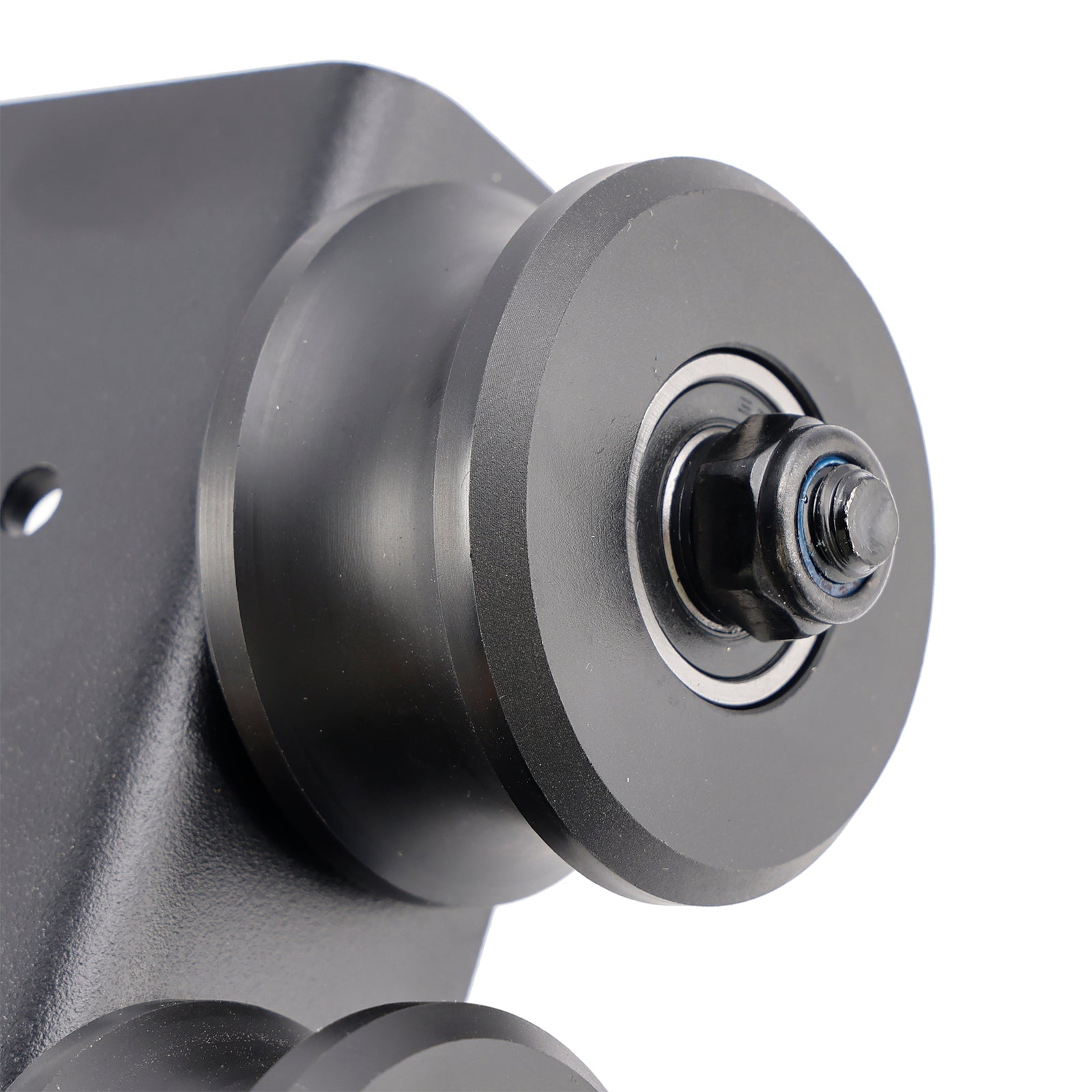 6.6FT Round Tube Rolling Library Sliding Ladder Hardware Kit with Brake