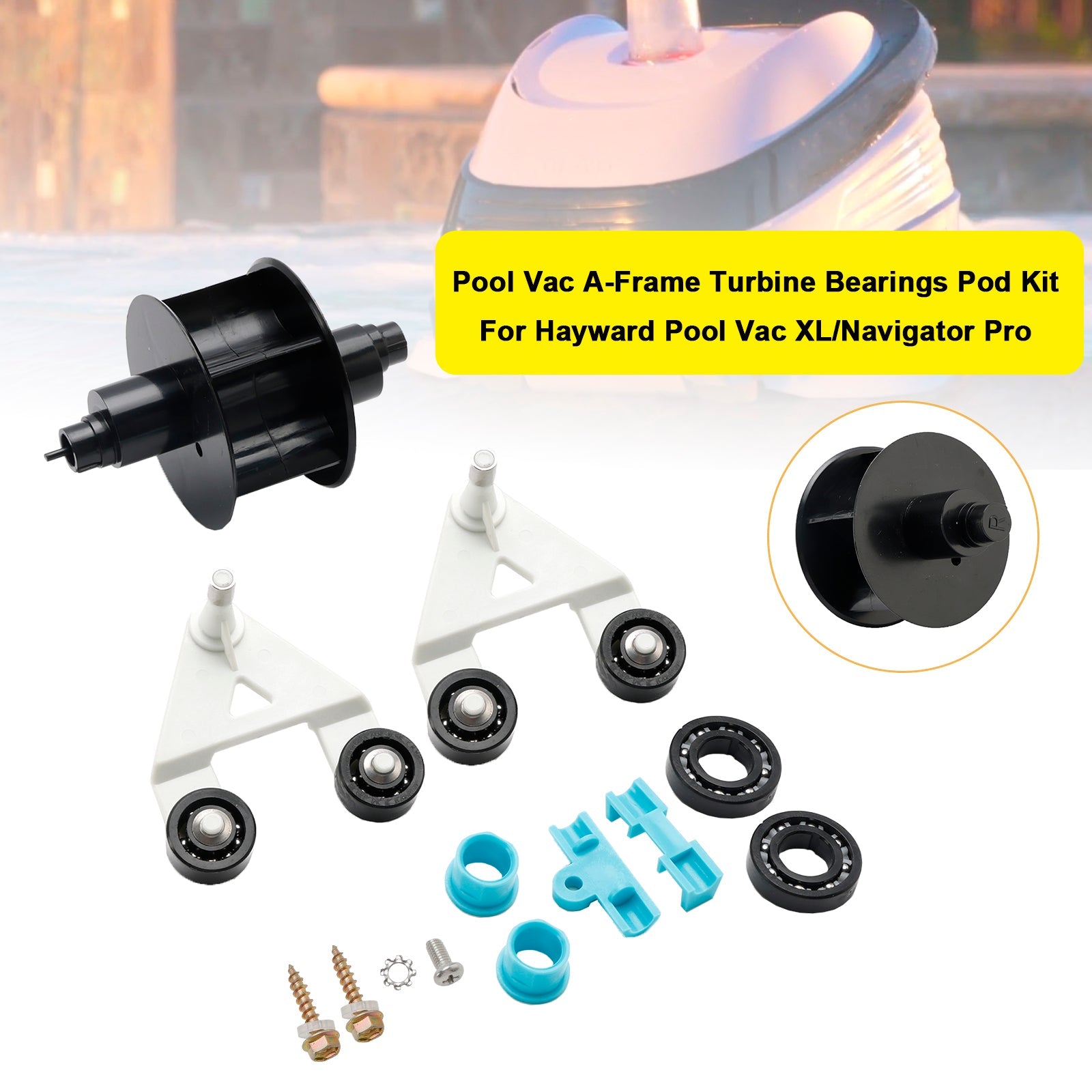 AXV621DAT Pool Vac A-Frame/Turbine Kit For Hayward Aquabug Navigator Pro