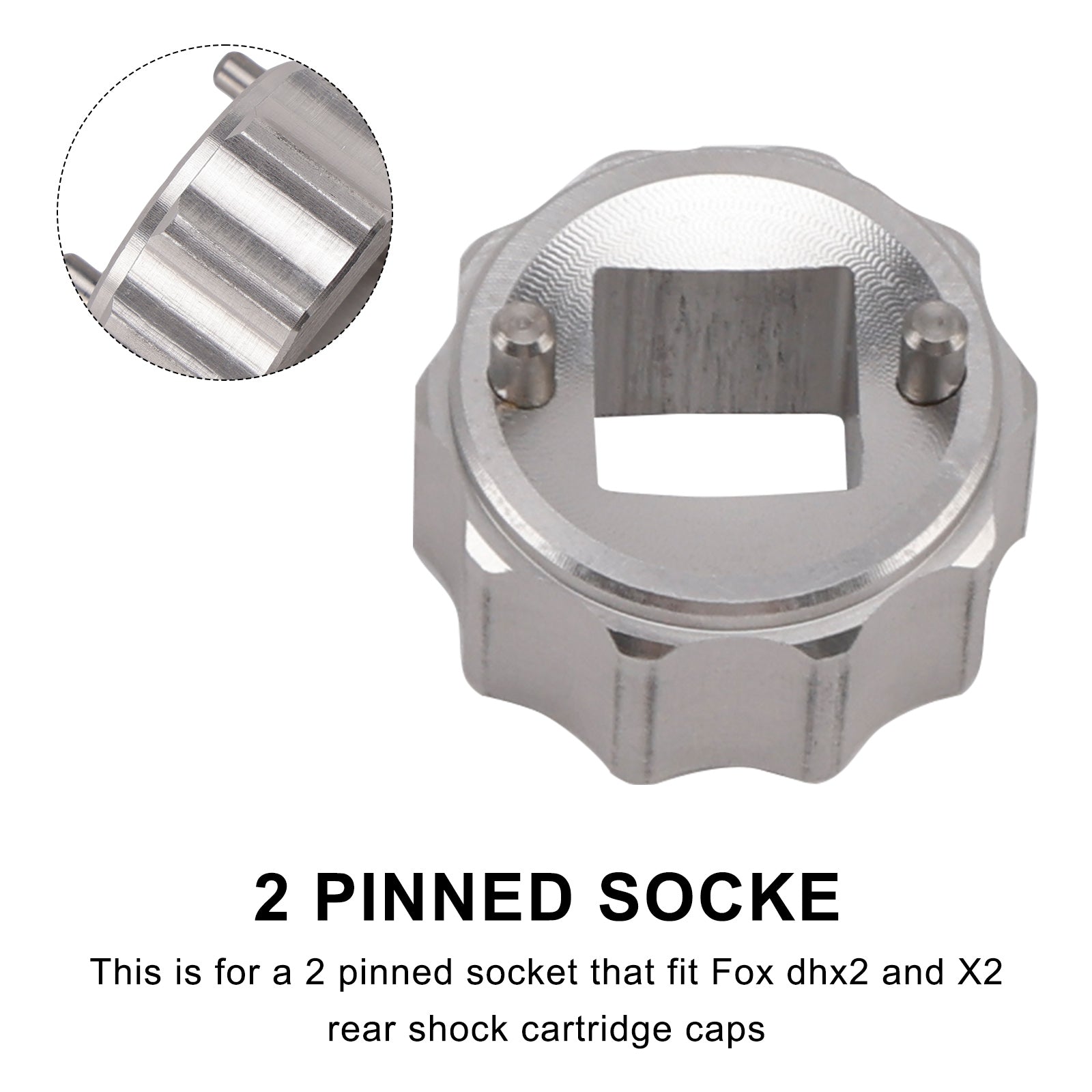 2016-2020 2 Pin Shock Cartridge Cap Tool/socket-Like #398-00-417 For Fox X2/DHx2