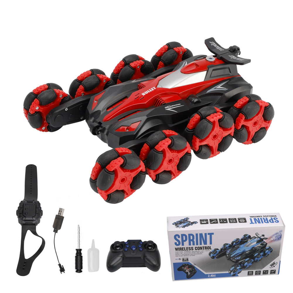 Cool 8 Wheels Hand Controlled rc Stunt Car Toys Gesture Sensing Remote Control Cars ransform Drift Off Road Vehicle for Boys Age 6-14 Year Old