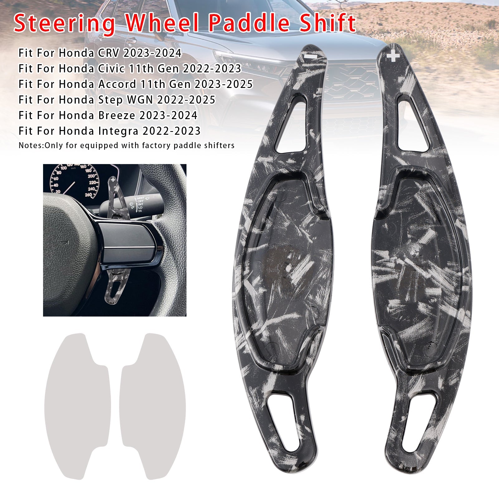 Steering Wheel Paddle Shifter Extension For Honda CRV Civic 11