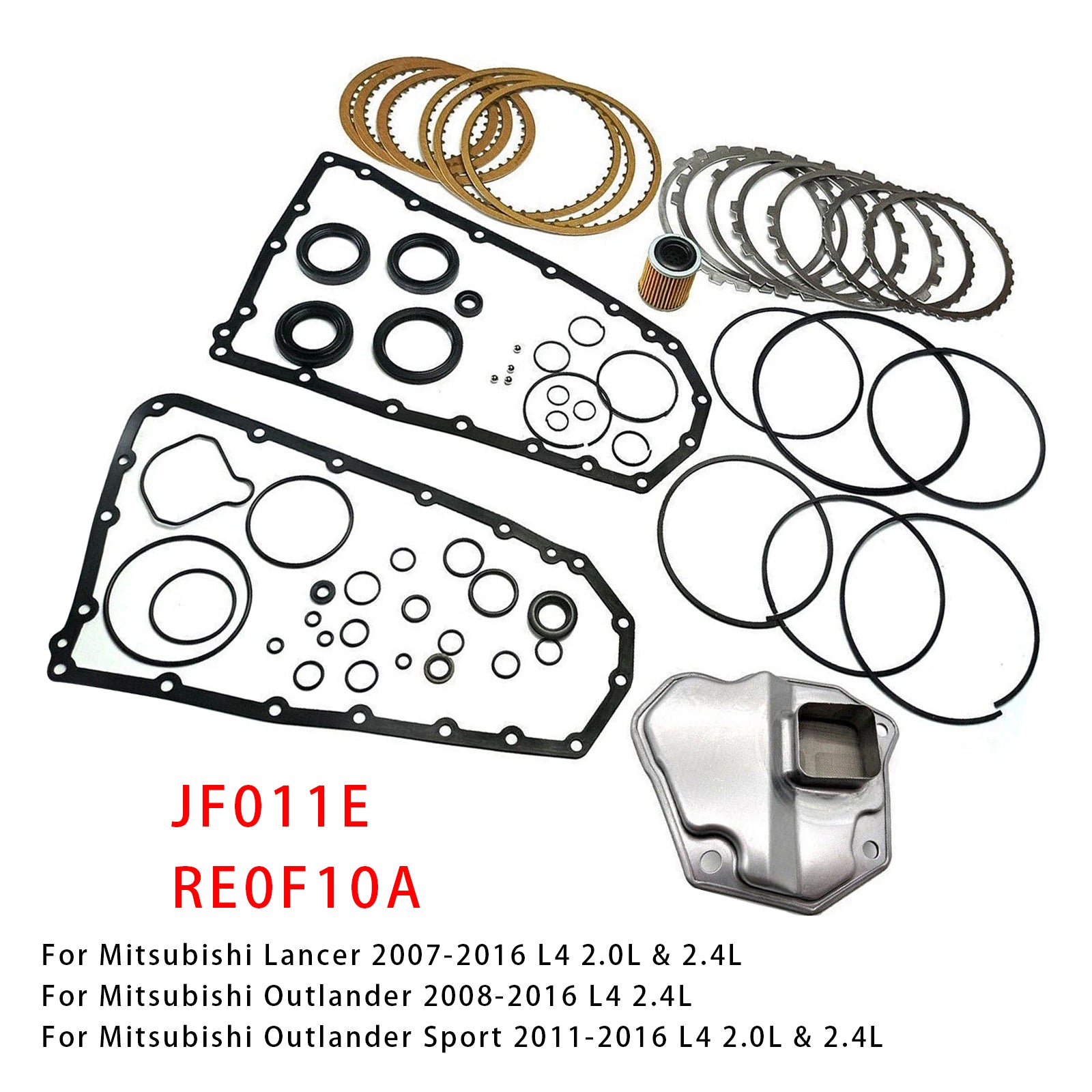 RE0F10A JF011E CVT Auto Transmission Master Rebuild Kit For NISSAN Mitsubishi