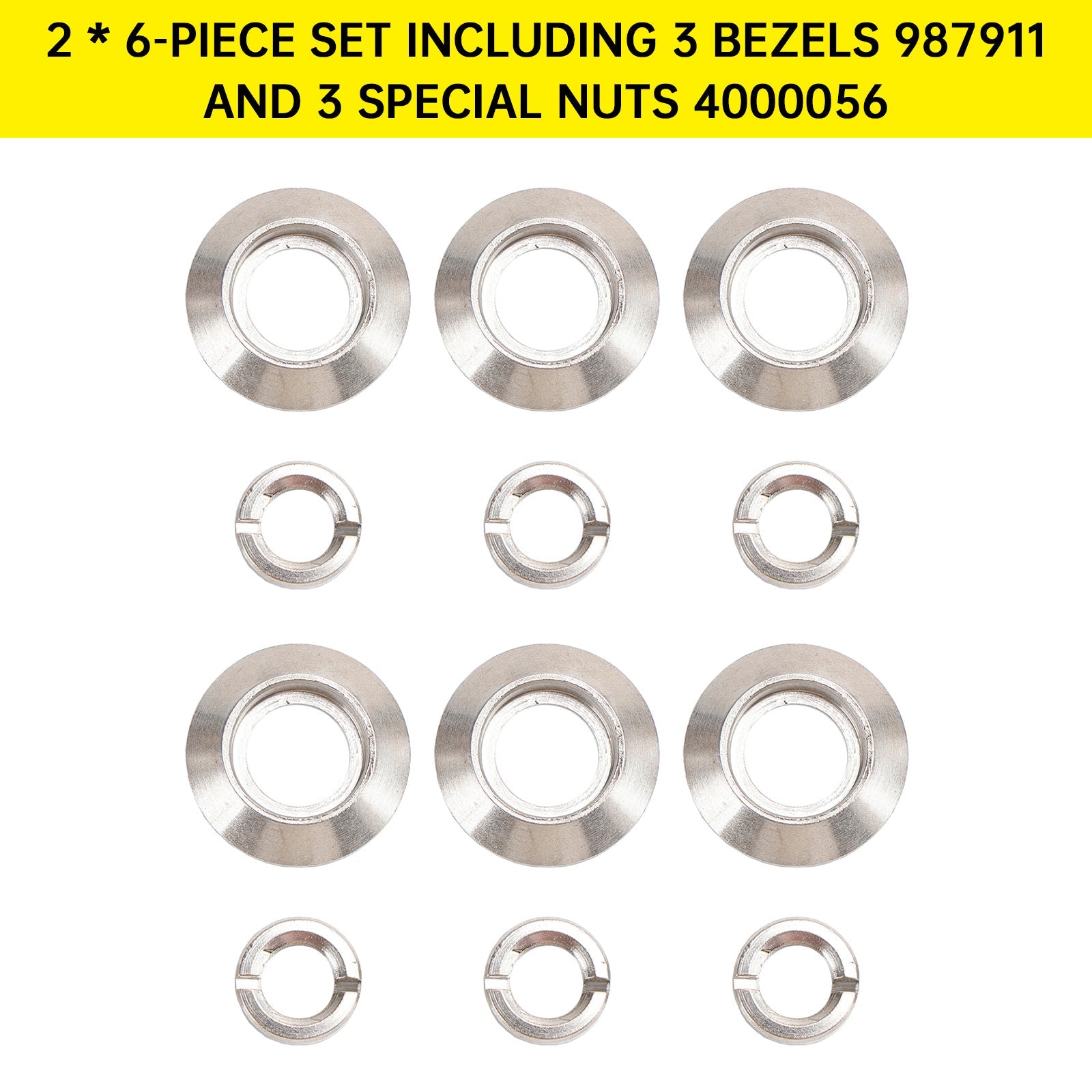 2? Dash Switch Bezel & Nut Set for Jeep CJ5 CJ7 CJ8 1972-1986 Lights Wiper Fan