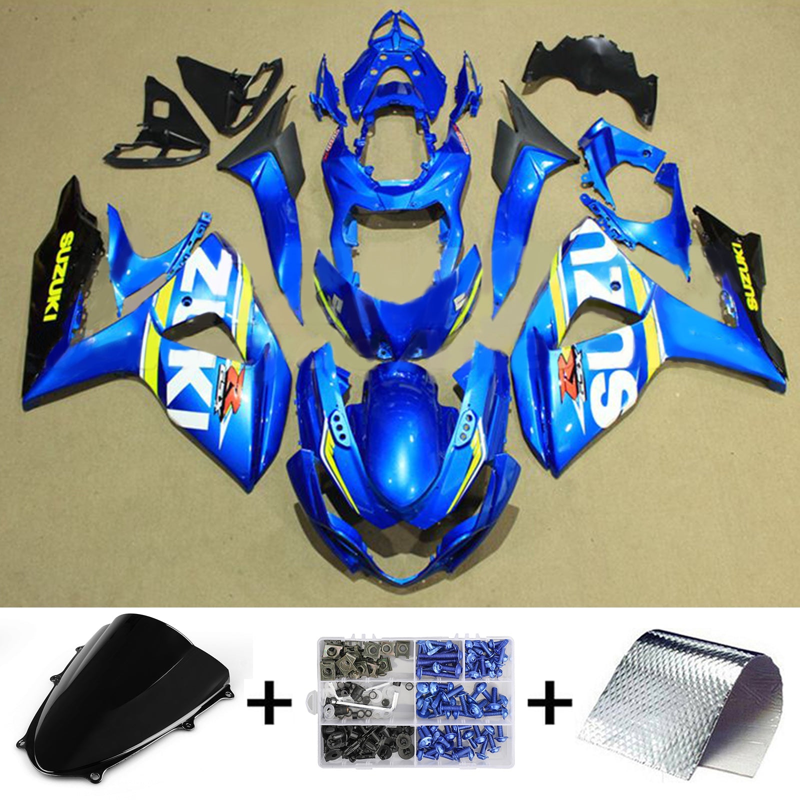 Amotopart Suzuki GSXR1000 2009-2016 K9 Fairing Kit Bodywork Plastic ABS