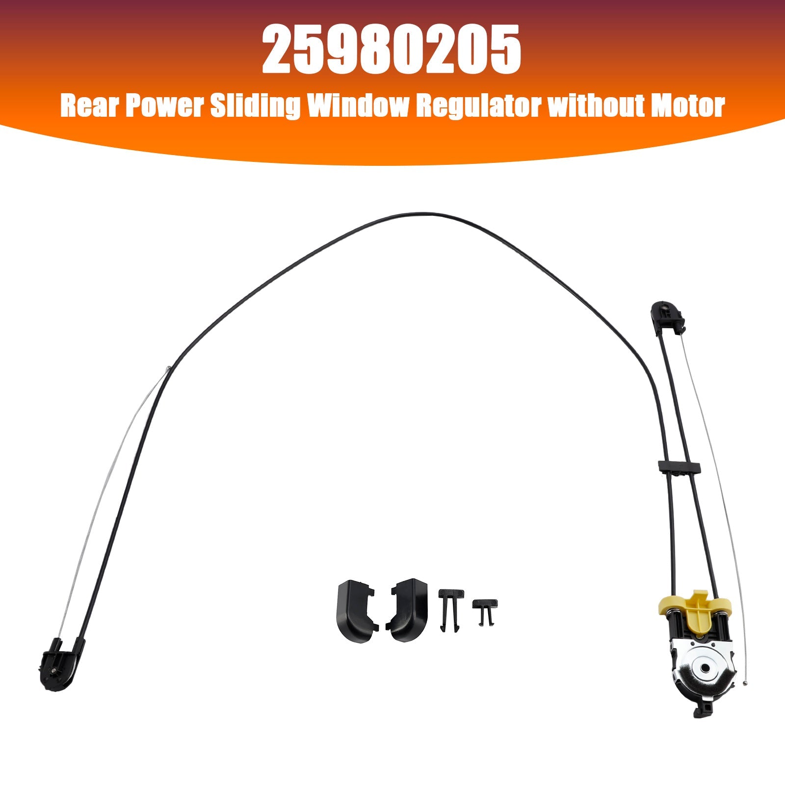 25980205 Rear Power Sliding Window Regulator without Motor for GM Truck