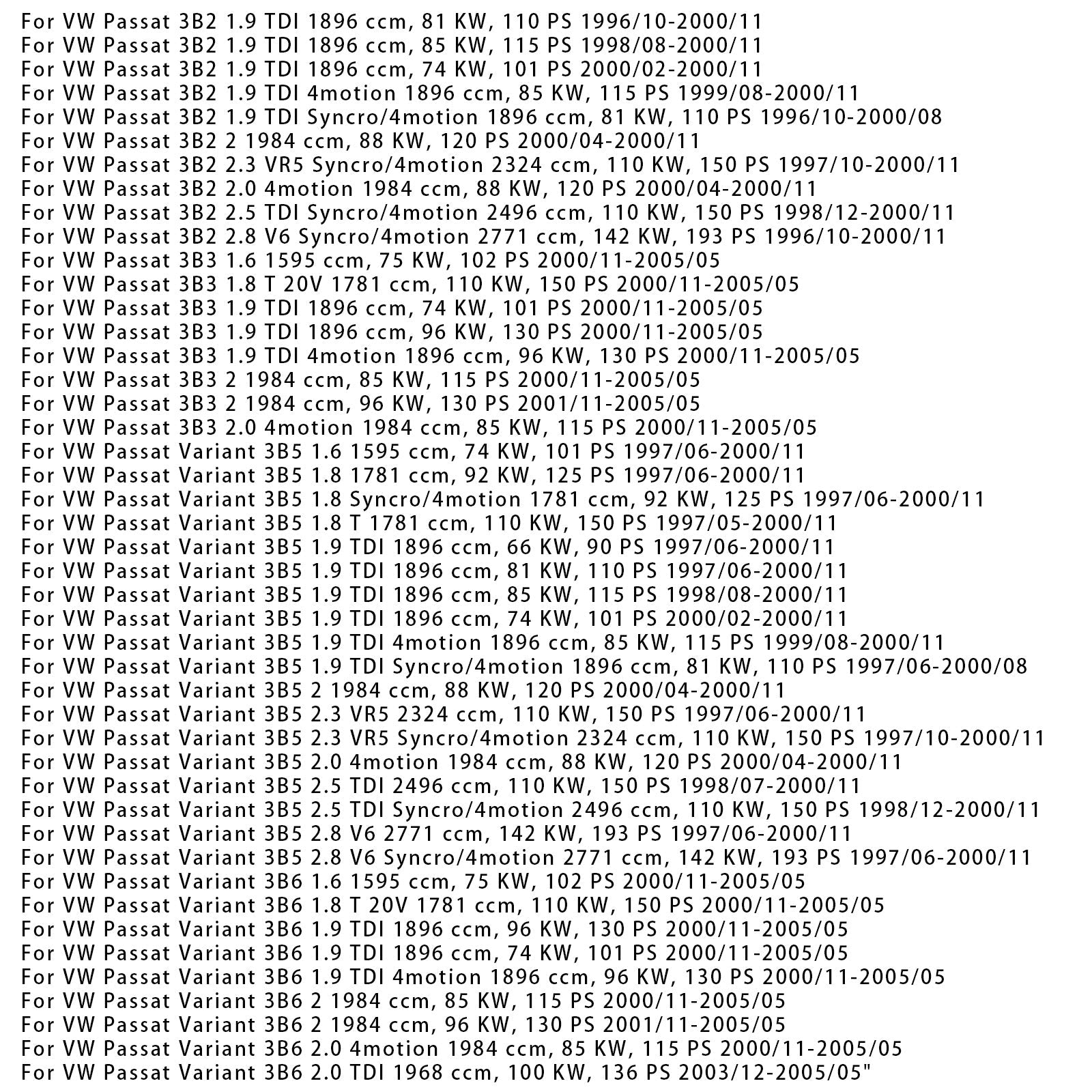 1996-2005 VW Passat Variant 1.6 2.0 Power Steering Rack 3B1422052M