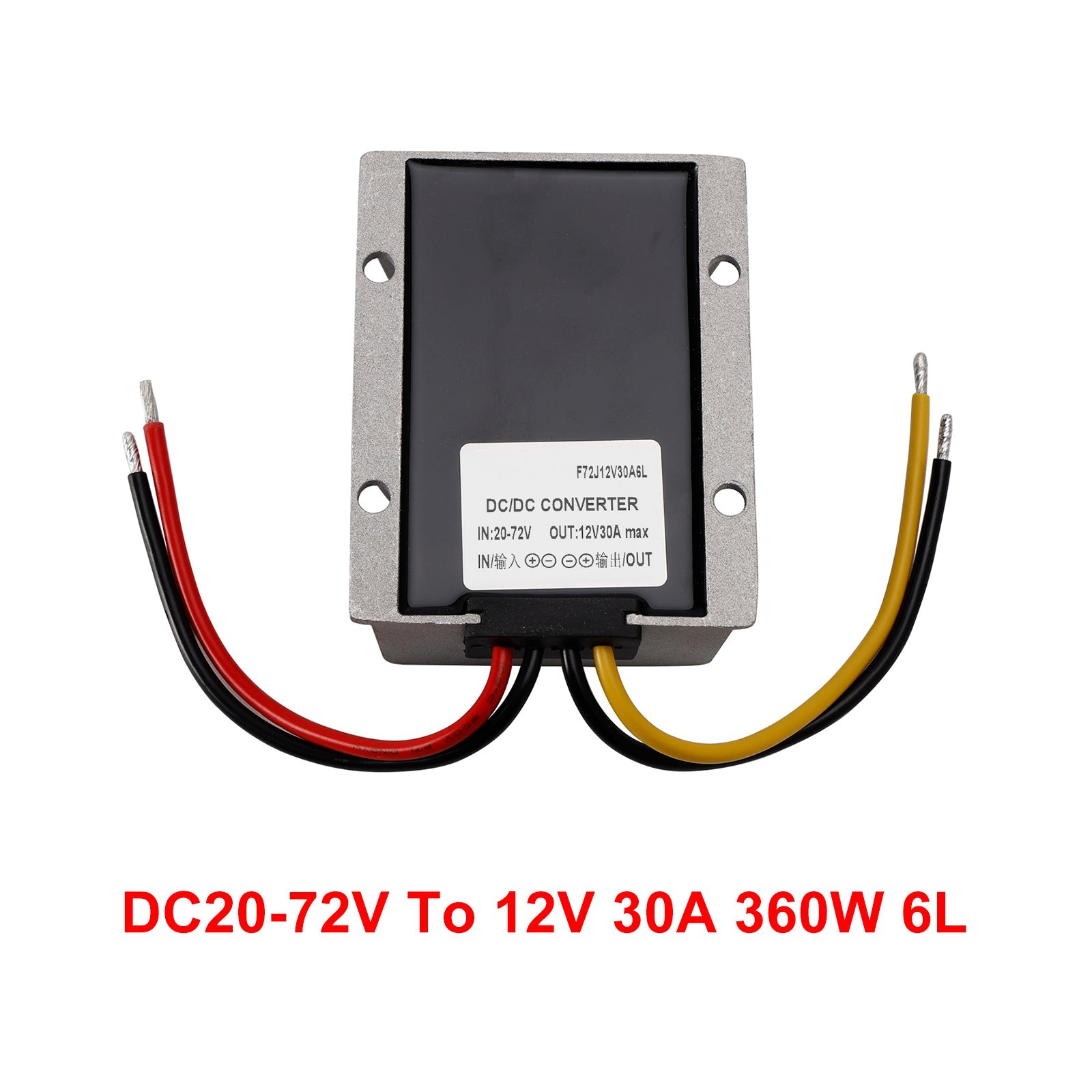 Waterproof DC 20-72V to 12V 30A 360W Step-Down Power Supply Converter Regulator