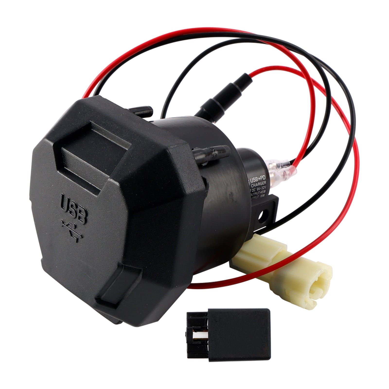 오른쪽 소켓 충전기 USB + Type-C 빠른 카와사키 Versys 650 2022-2024