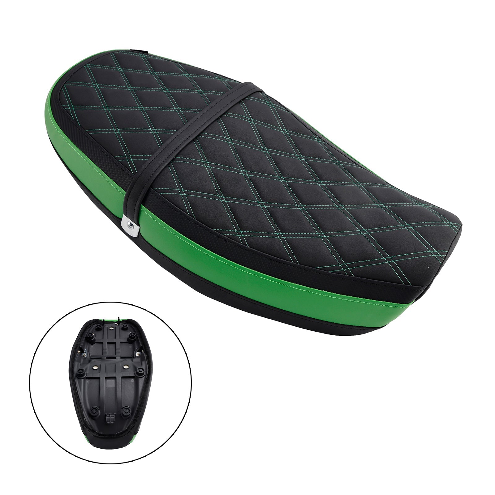 2018-2024 Kawasaki Z900Rs Rider Passenger Seat Front Rear Cushion Bgreen
